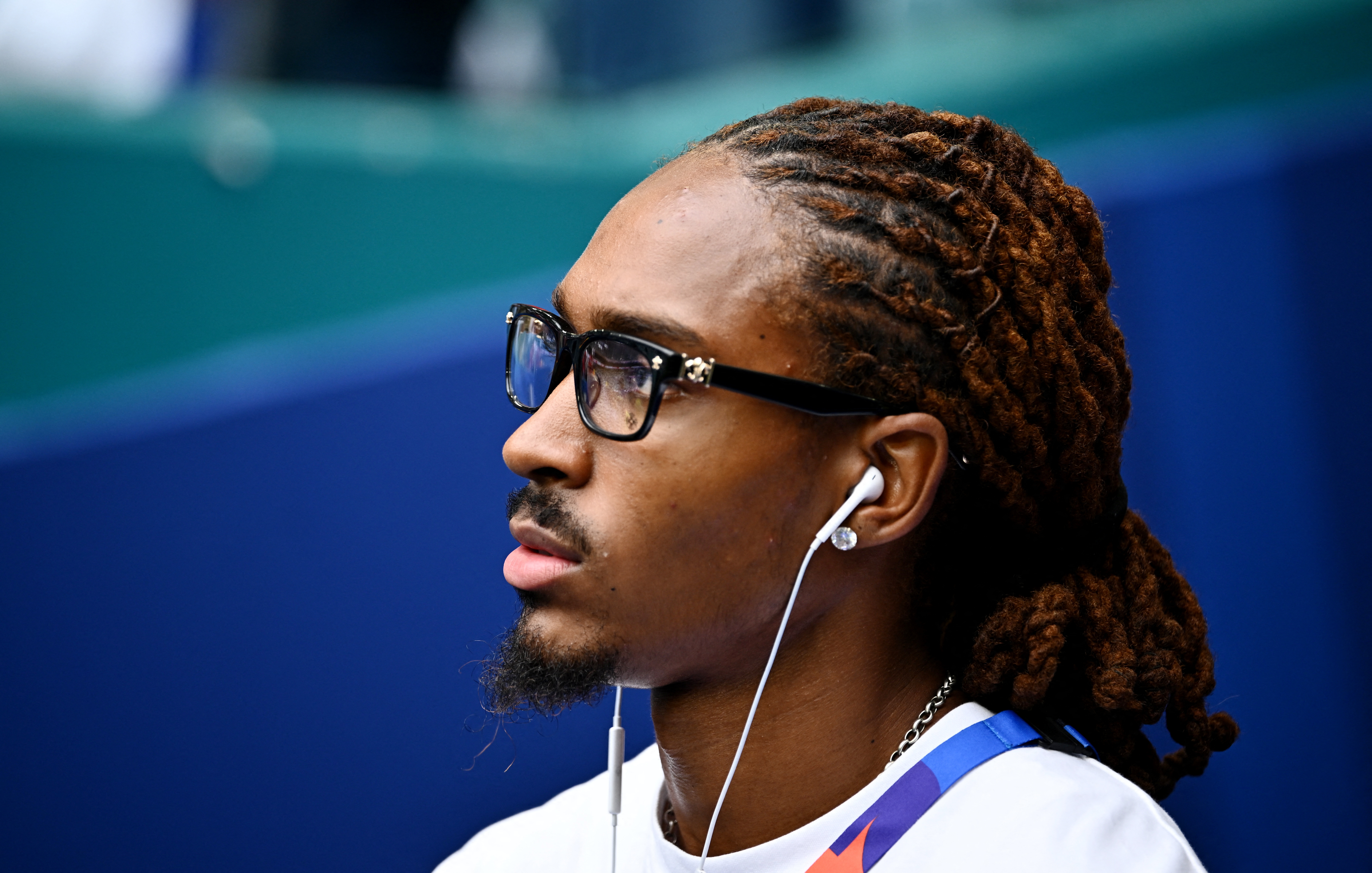 Soccer Football - FIFA World Cup 2026 - Quarter Final - Norway v England - Miami Stadium, Miami Gardens, Florida, U.S. - July 11, 2026 England's Djed Spence during a pitch walkaround before the match REUTERS/Dylan Martinez