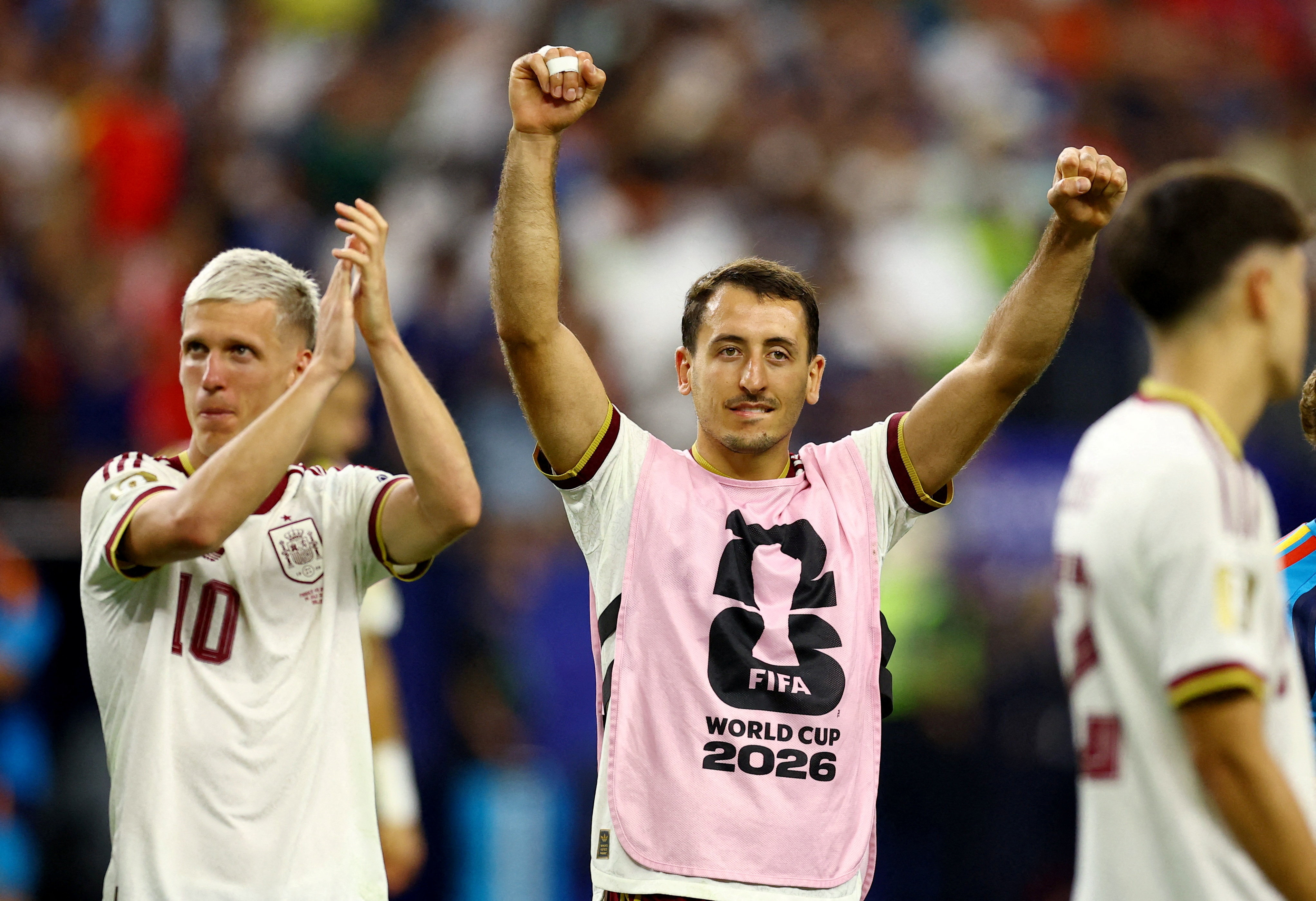 Spain celebrate World Cup final qualification in Madrid