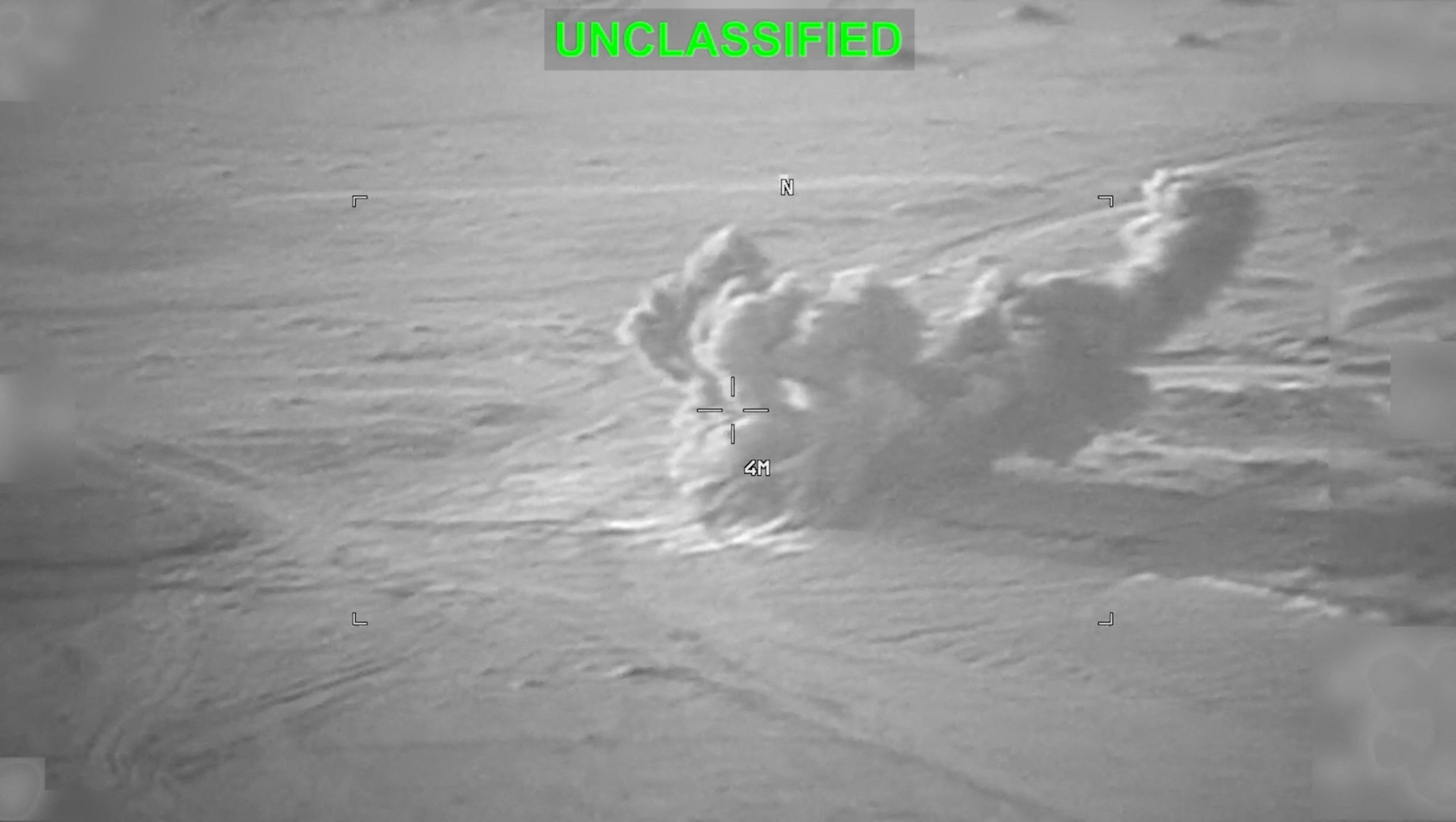 Smoke rises from an explosion at an unknown location, during what U.S. Central Command (CENTCOM) says are strikes on Iran, in this still image taken from a handout video released on July 19, 2026. U.S. Central Command/Handout via REUTERS THIS IMAGE HAS BEEN SUPPLIED BY A THIRD PARTY. MANDATORY CREDIT. OVERLAY AND MASKING AT SOURCE. VERIFICATION: Location and date could not be verified. No earlier version of the video found posted online before July 19.