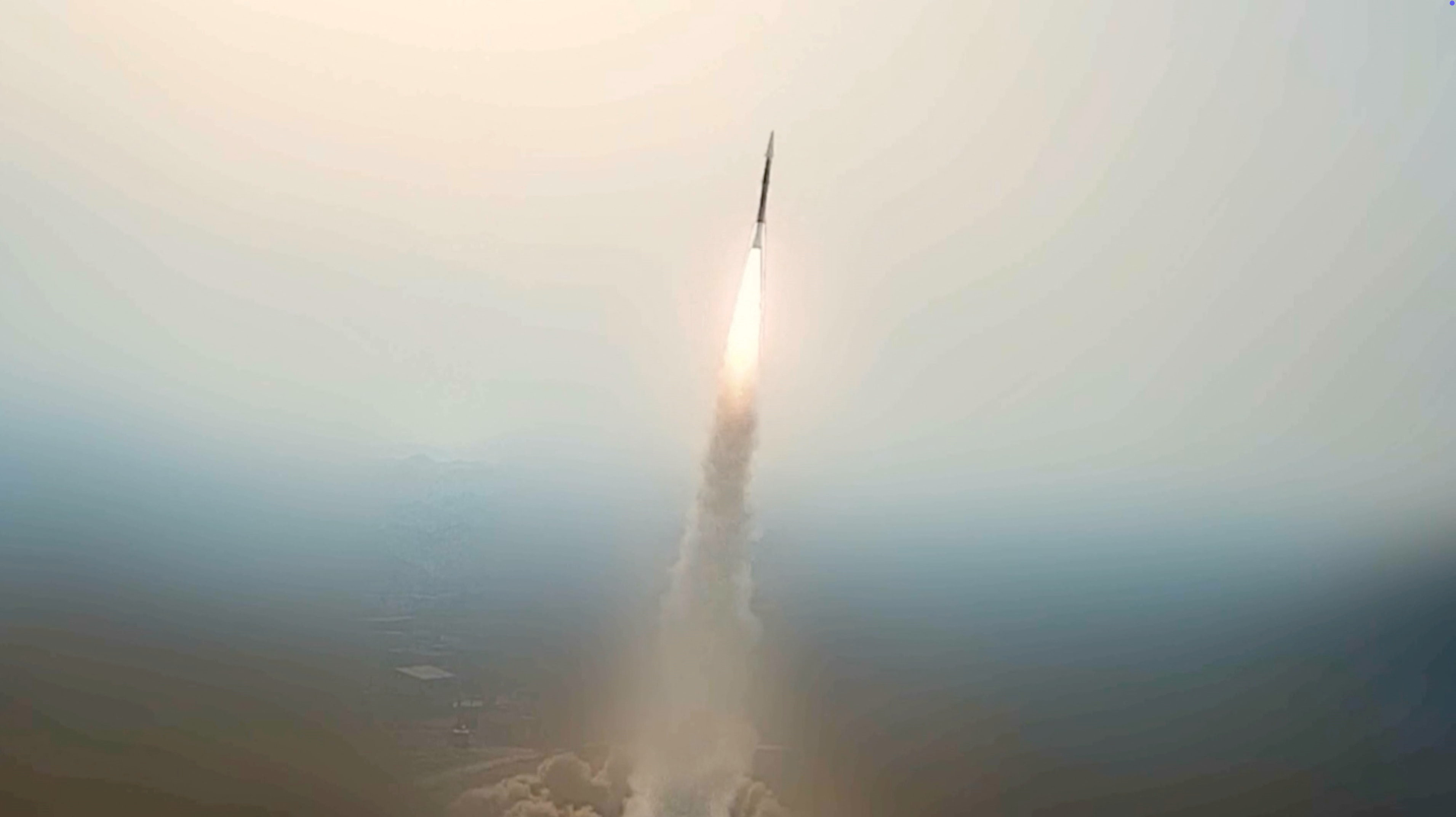 An Iranian missile launched in an unknown location in this screengrab obtained from a handout video released July 21, 2026. WANA Via Pool/WANA (West Asia News Agency) via REUTERS ATTENTION EDITORS - THIS PICTURE WAS PROVIDED BY A THIRD PARTY. ISRAEL OUT. NO COMMERCIAL OR EDITORIAL SALES IN ISRAEL. NO ACCESS FOR ISRAELI MEDIA. NO USE BBC PERSIAN. NO USE VOA PERSIAN. NO USE MANOTO. NO USE IRAN INTERNATIONAL. NO USE RADIO FARDA. DIGITAL: NO USE BBC PERSIAN. NO USE VOA PERSIAN. NO USE MANOTO. NO USE IRAN INTERNATIONAL. NO USE RADIO FARDA. NO RESALES. NO ARCHIVES. WANA CLIENTS ONLY. VERIFICATION: -Date and location not verified -Weapon types and targets have not been verified -Captions provided by Iranian state tv -No older versions found posted online before July 21