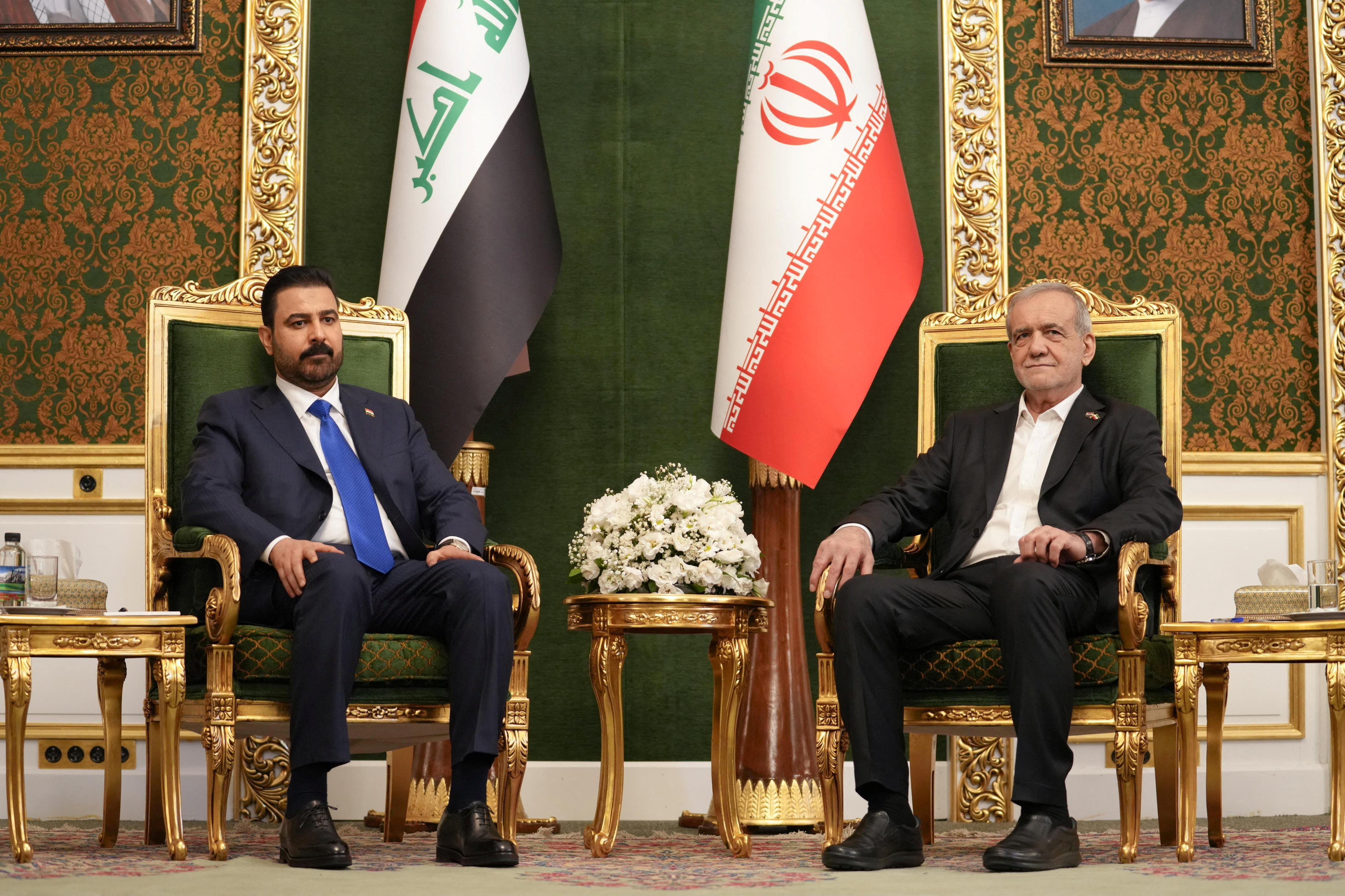 Iraqi Prime Minister Ali al-Zaidi meets Iranian President Masoud Pezeshkian in Tehran