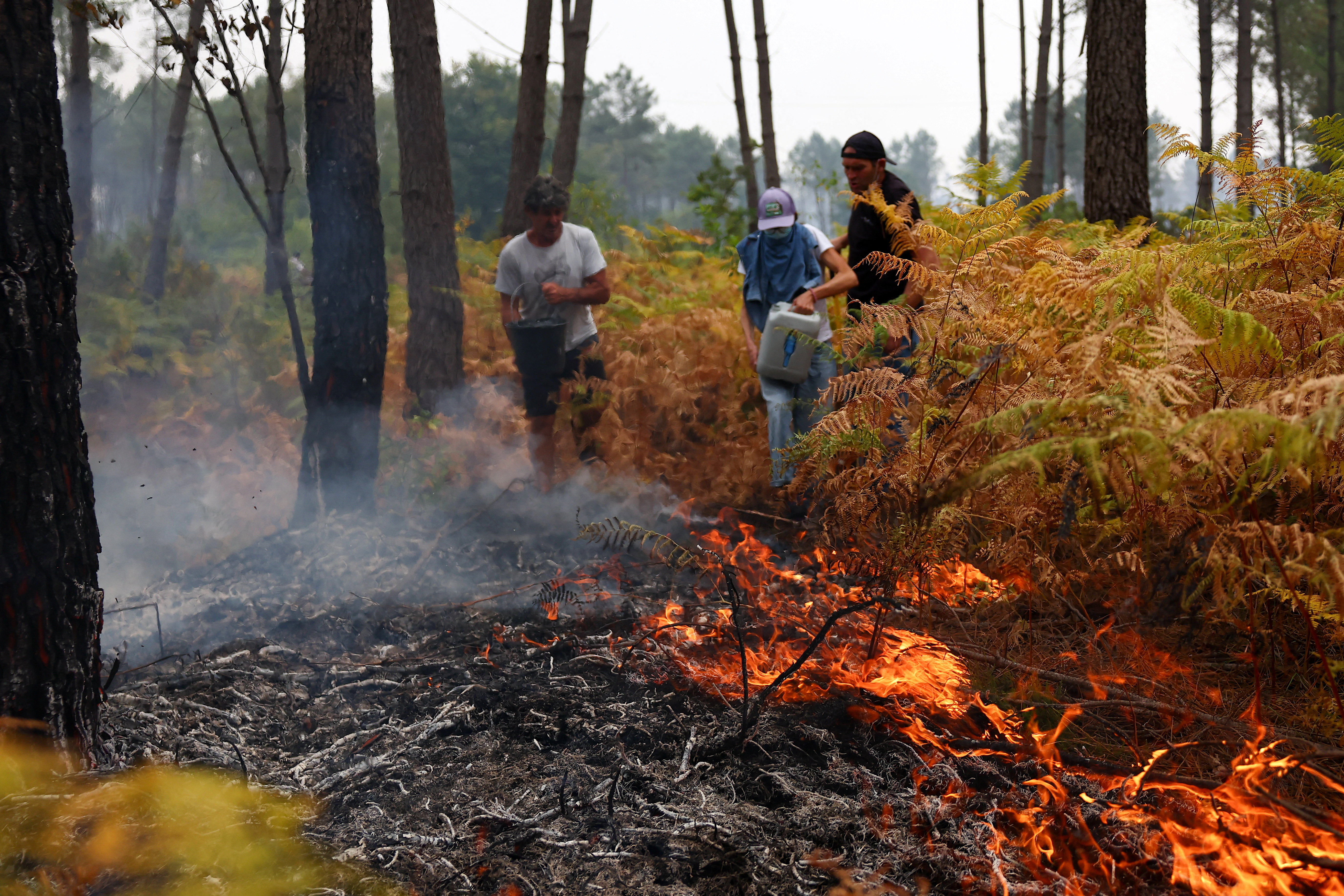 wildfires in France