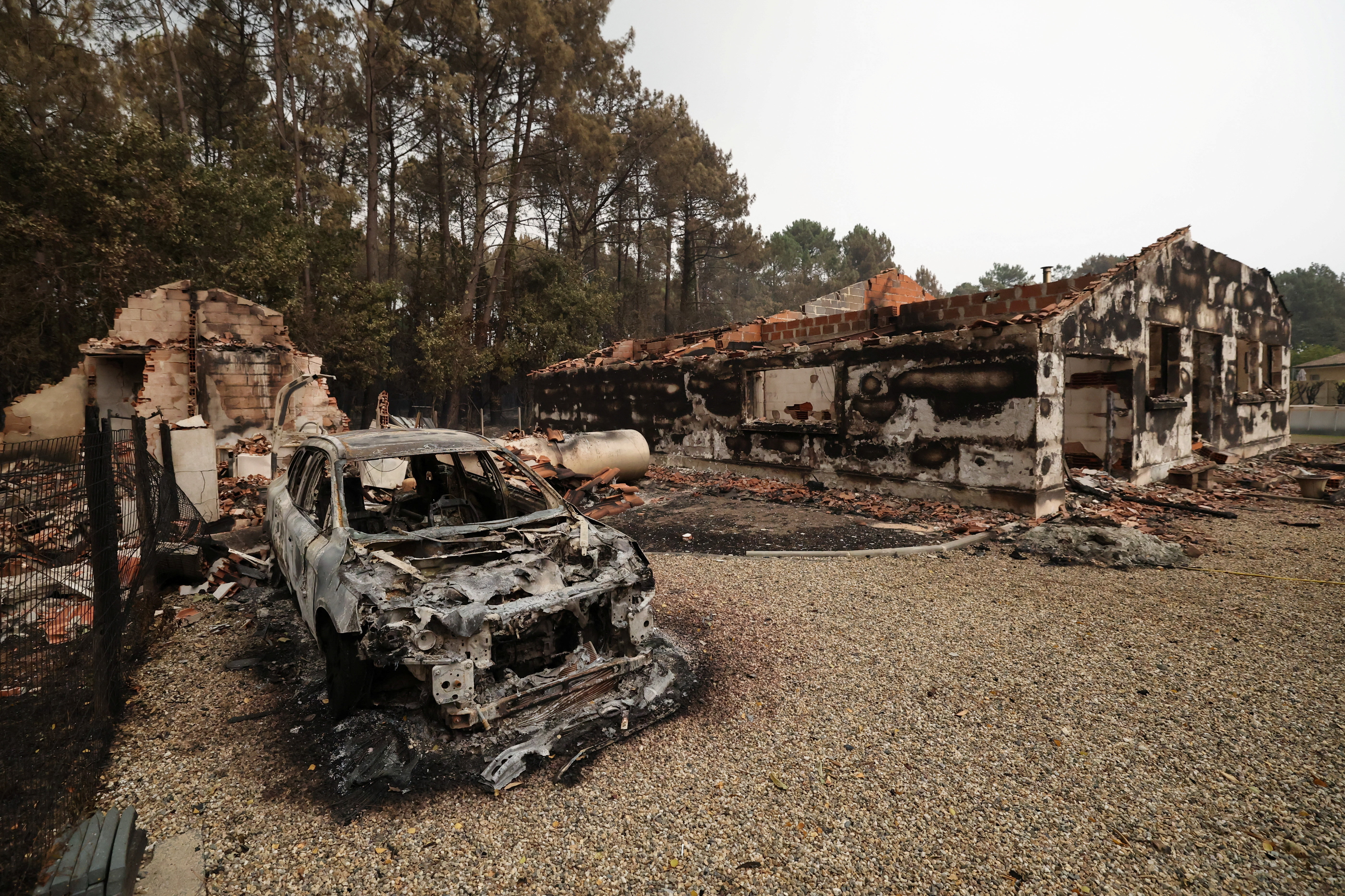 wildfires in France