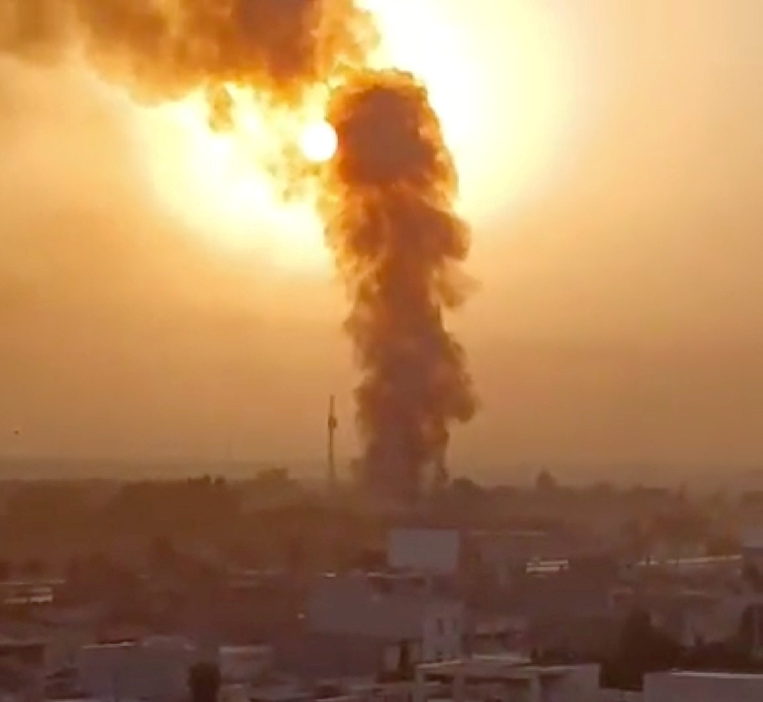 Smoke rises after reports of multiple US strikes on the city of Ahvaz, Khuzestan Province, Iran, July 30, 2026. [Reuters]