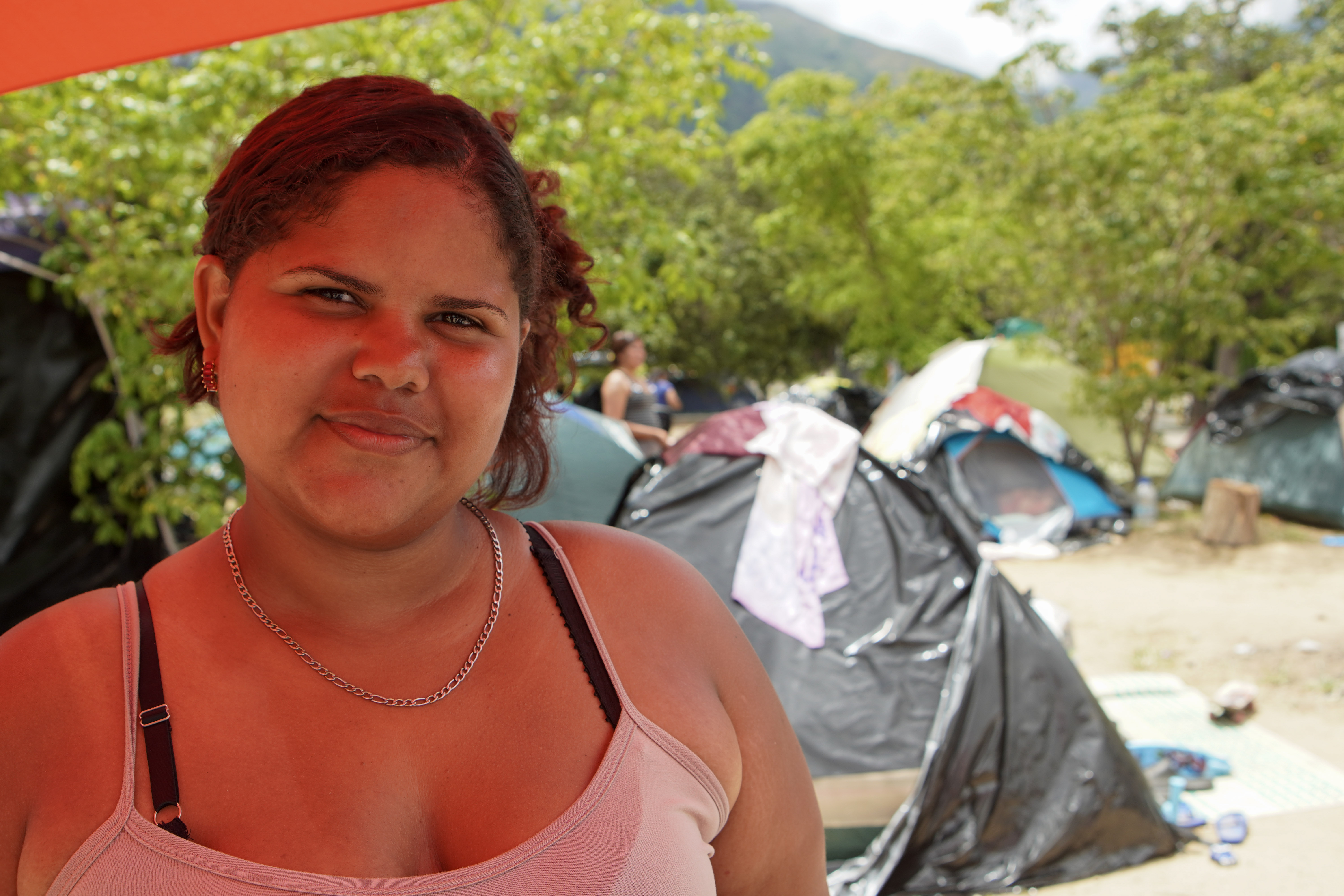 Victoria Robaina pictured in Parque del Este, Caracas.
