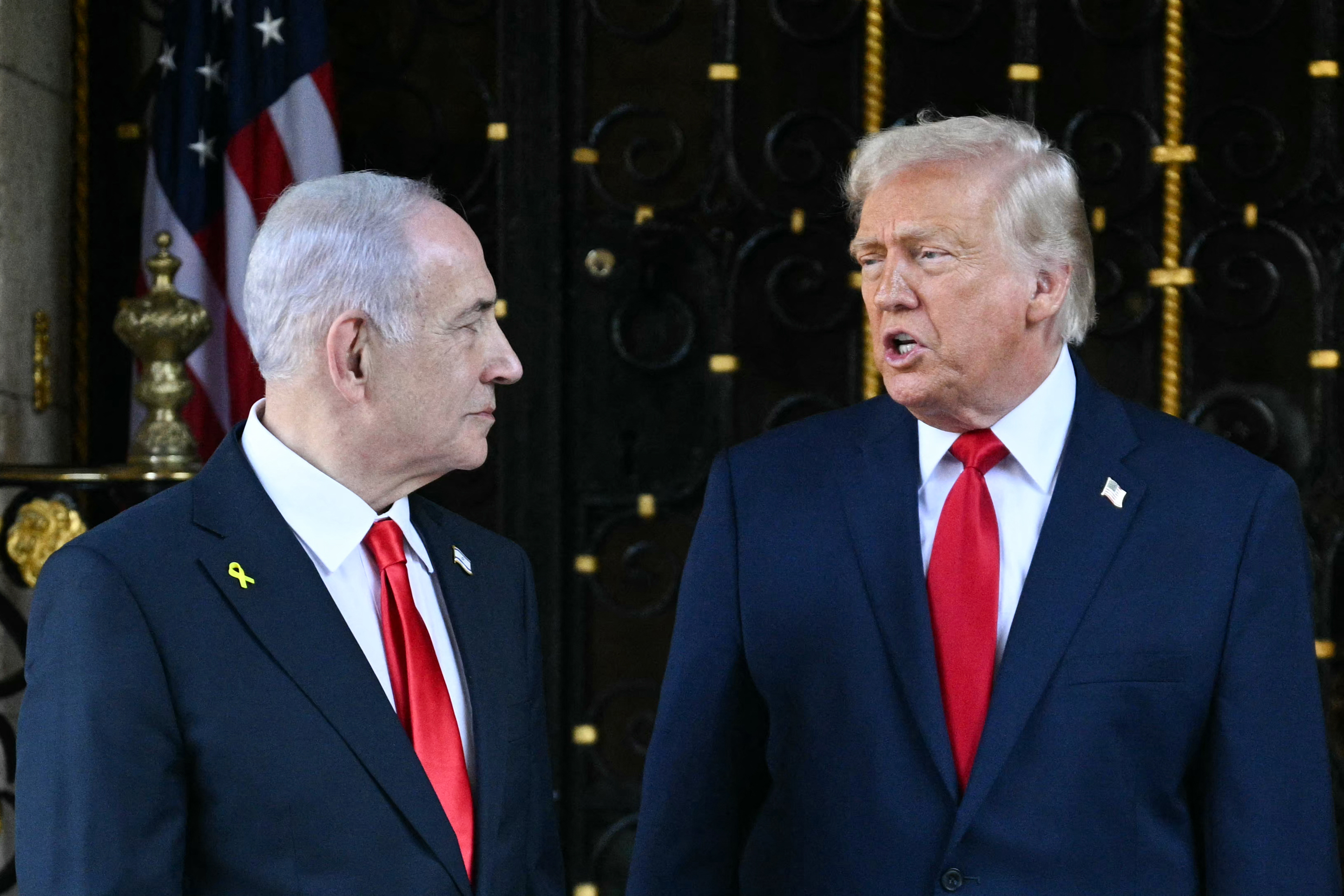 Trump and Netanyahu in Palm Beach, Florida
