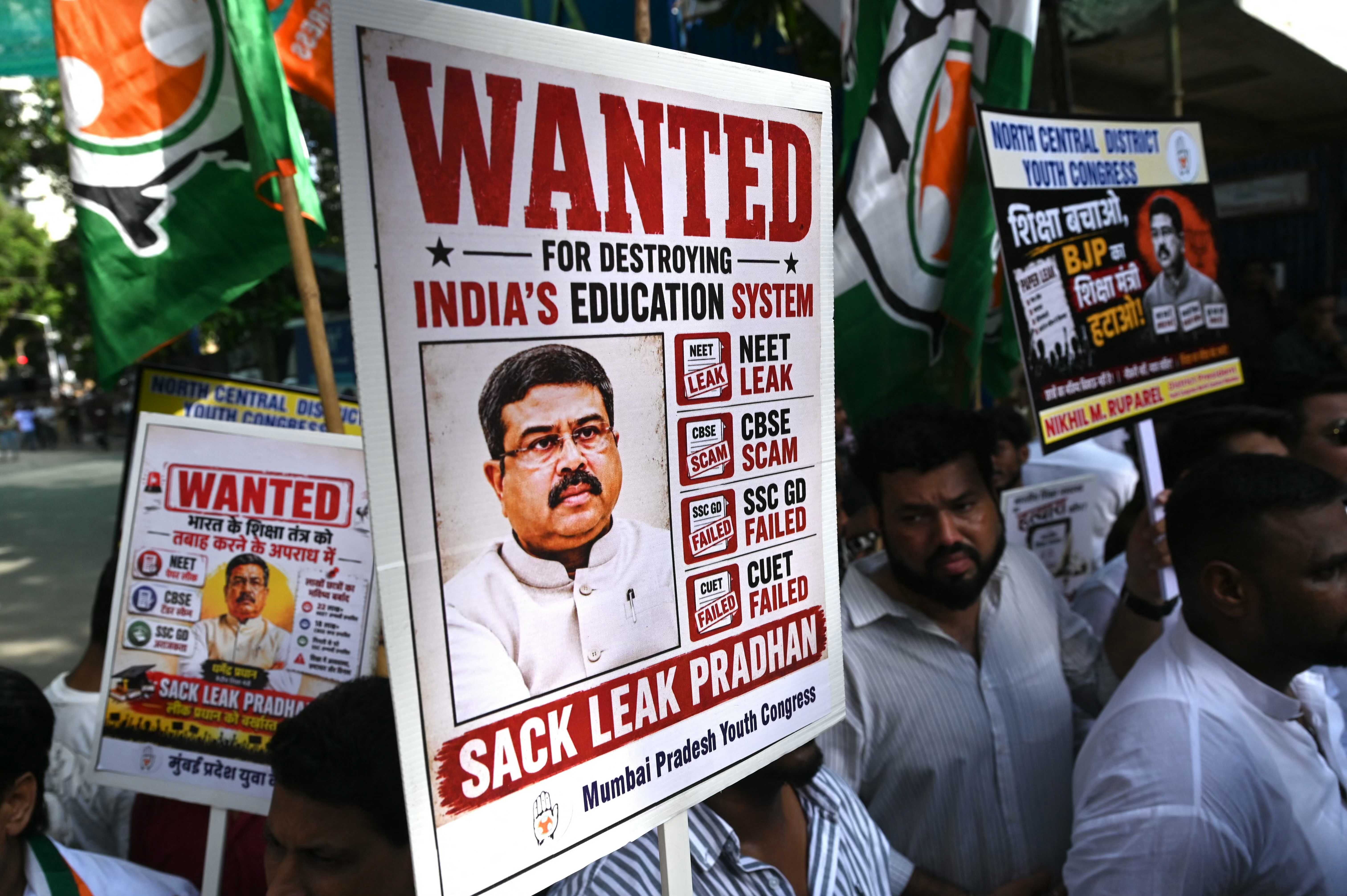 India protest signs