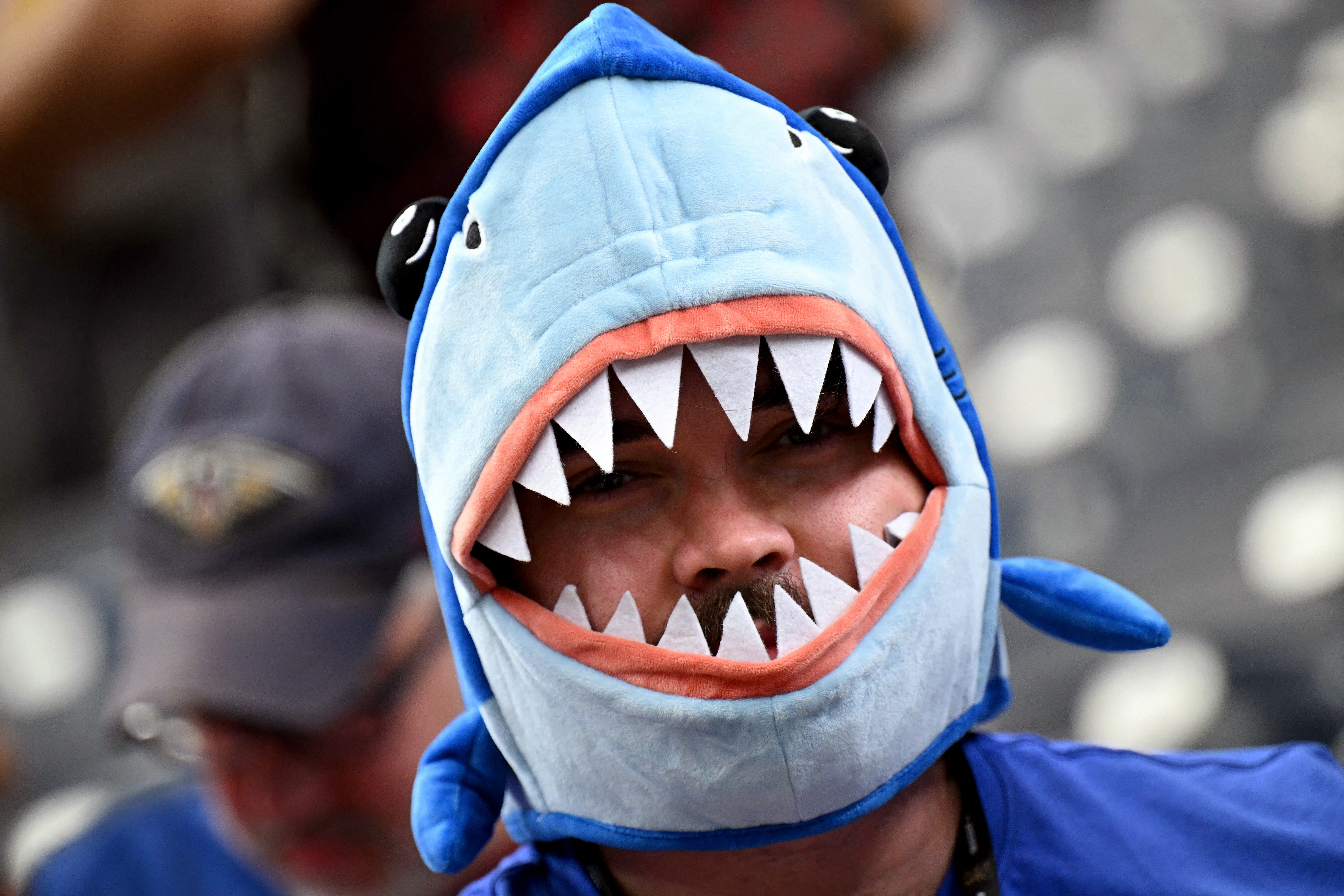 Cape Verde supporters arrive for the 2026 World Cup Group H football match between Cape Verde and Saudi Arabia at the Houston Stadium in Houston on June 26, 2026. (Photo by RONALDO SCHEMIDT / AFP)