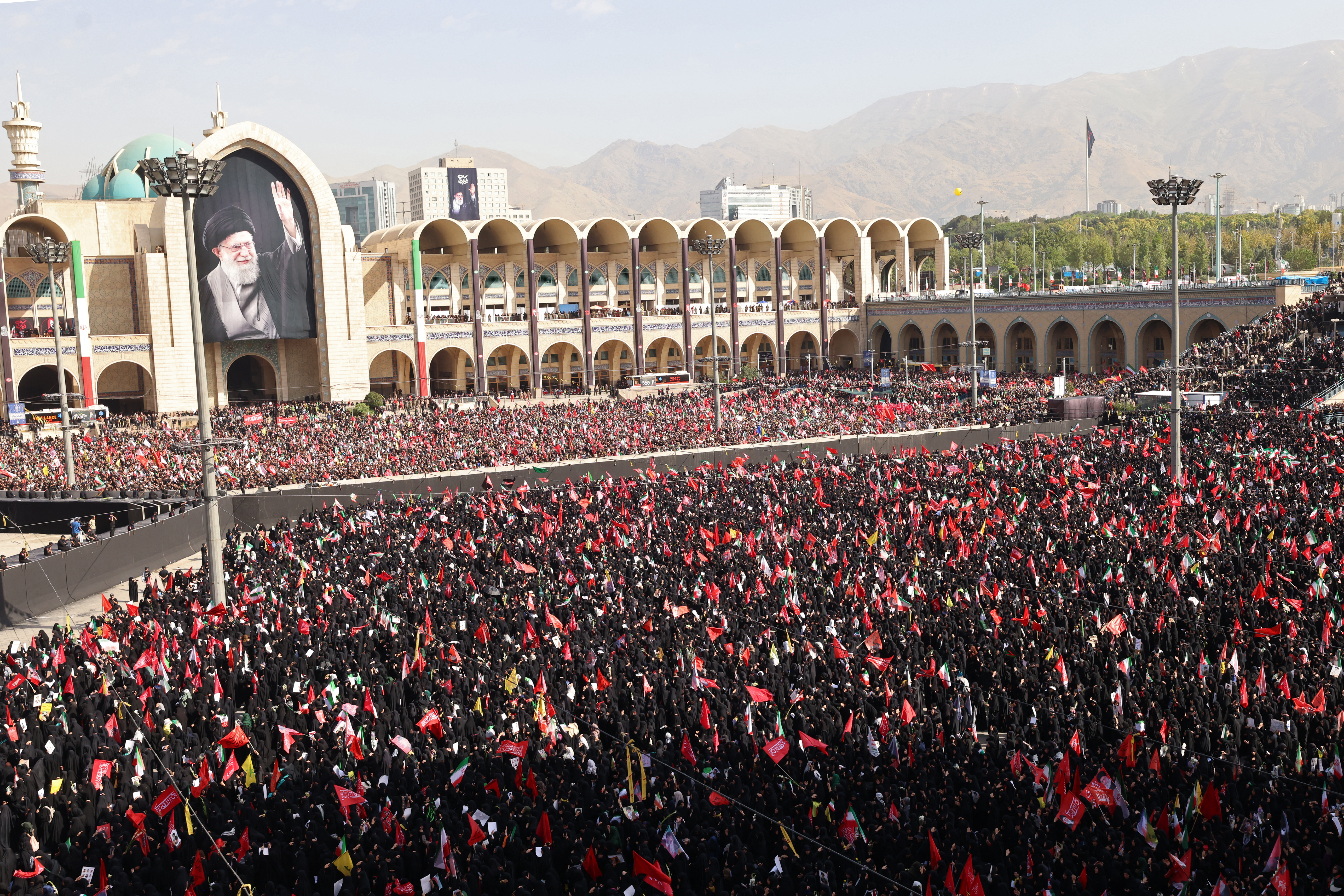 Millions mourn Khamenei in Tehran amid historic funeral procession