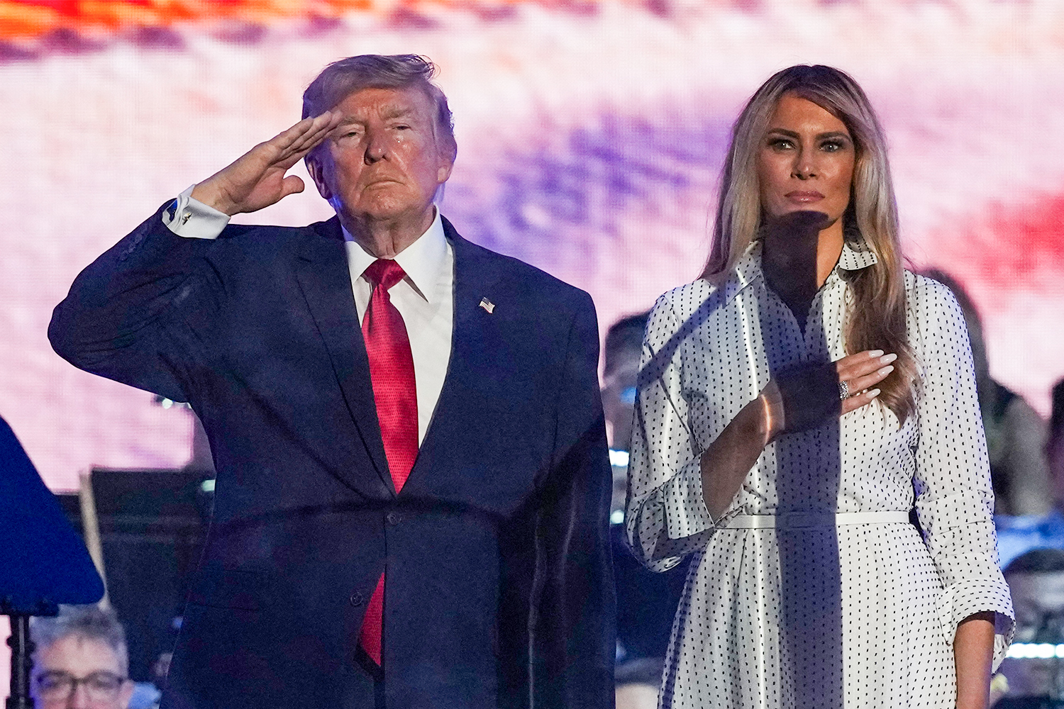 President Donald Trump and first lady Melania Trump attend "Salute to America 250" Fourth of July celebrations on the National Mall in Washington, DC, on July 4, 2026, as the US marks its 250th anniversary amid an extreme heatwave [Andrew Harnik/Getty Images via AFP]