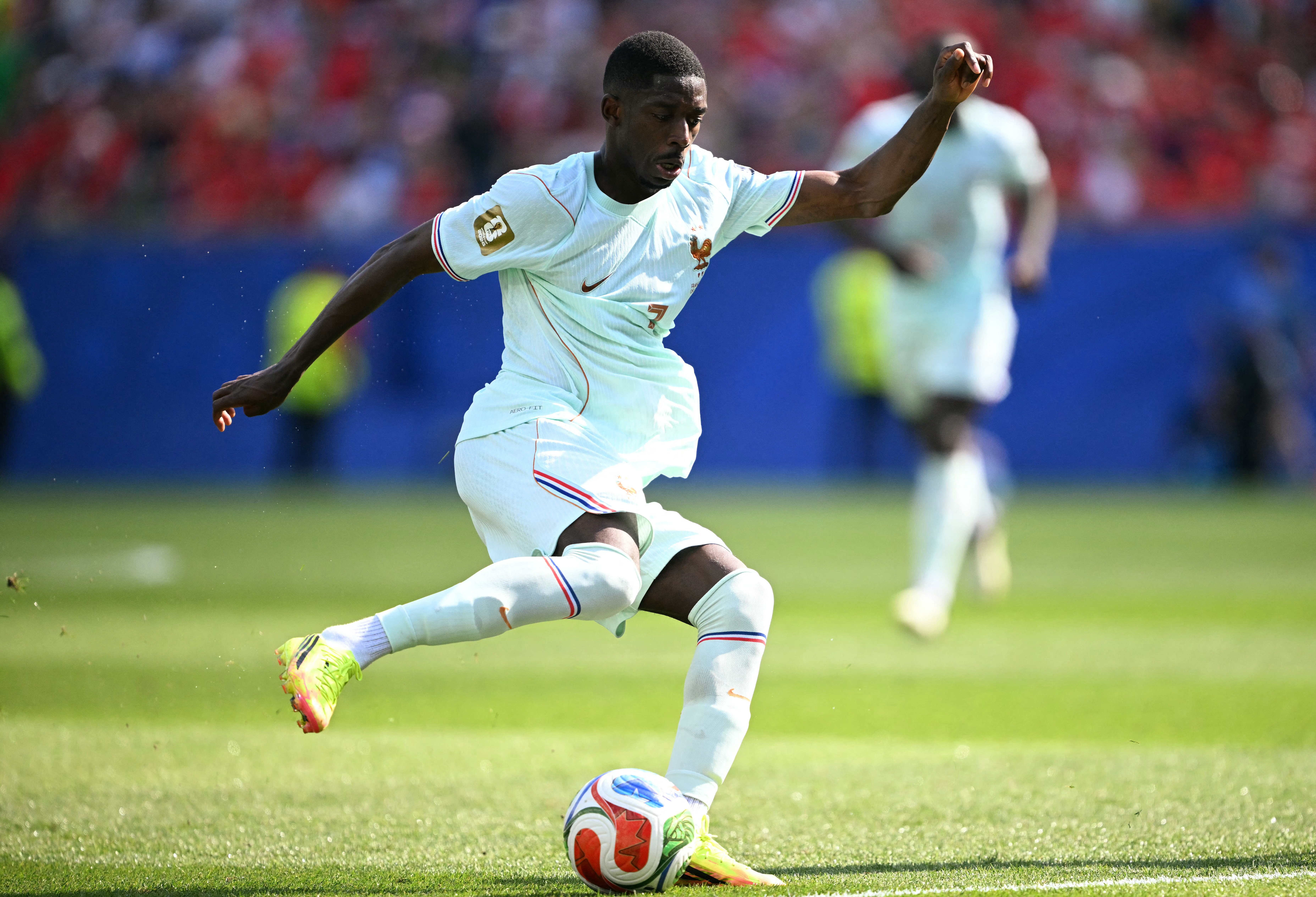 PSG talisman Ousmane Dembele forms part of the lethal France forward combination with Mbappe