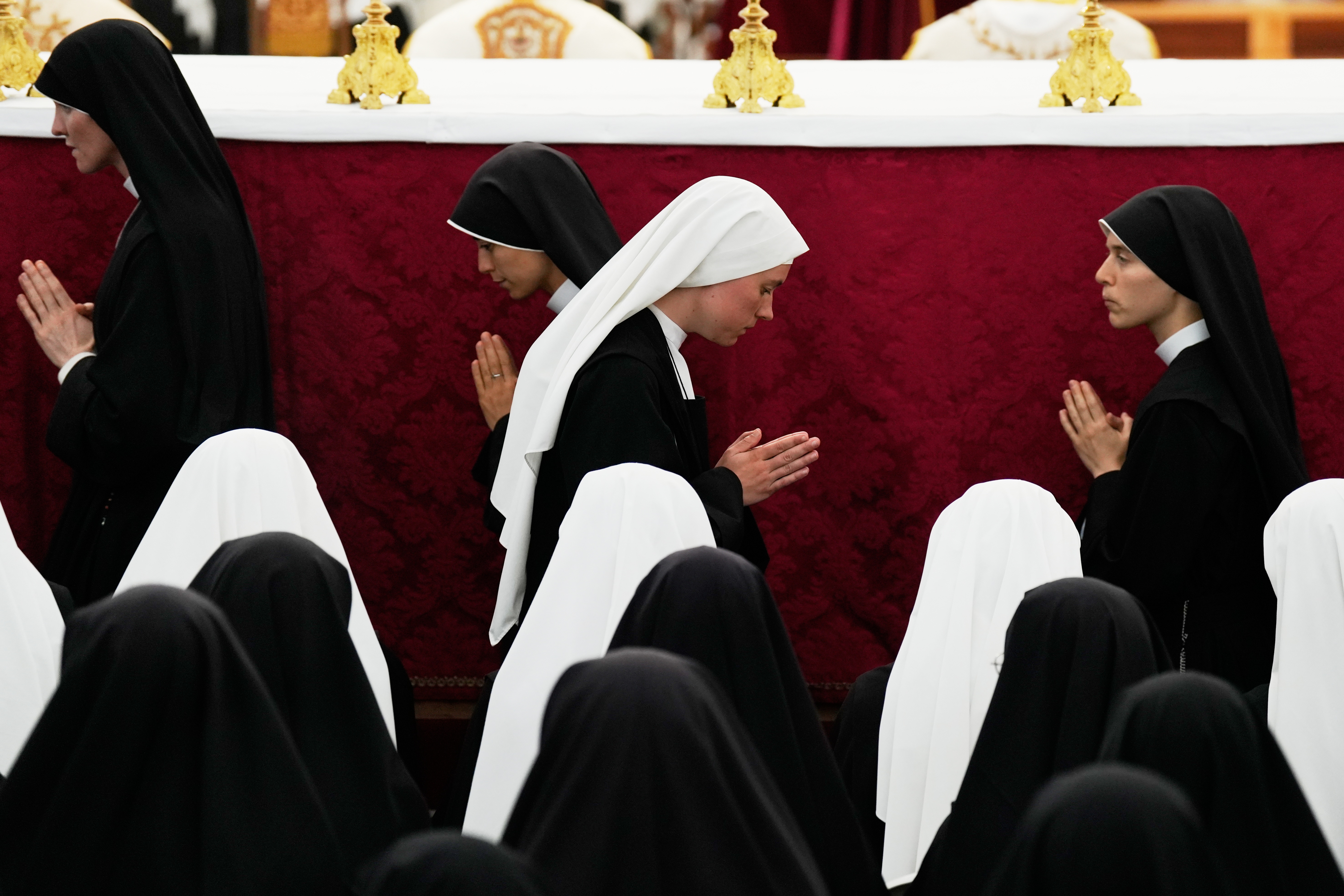 Nuns at the consecration ceremony for four new bishops in Econe