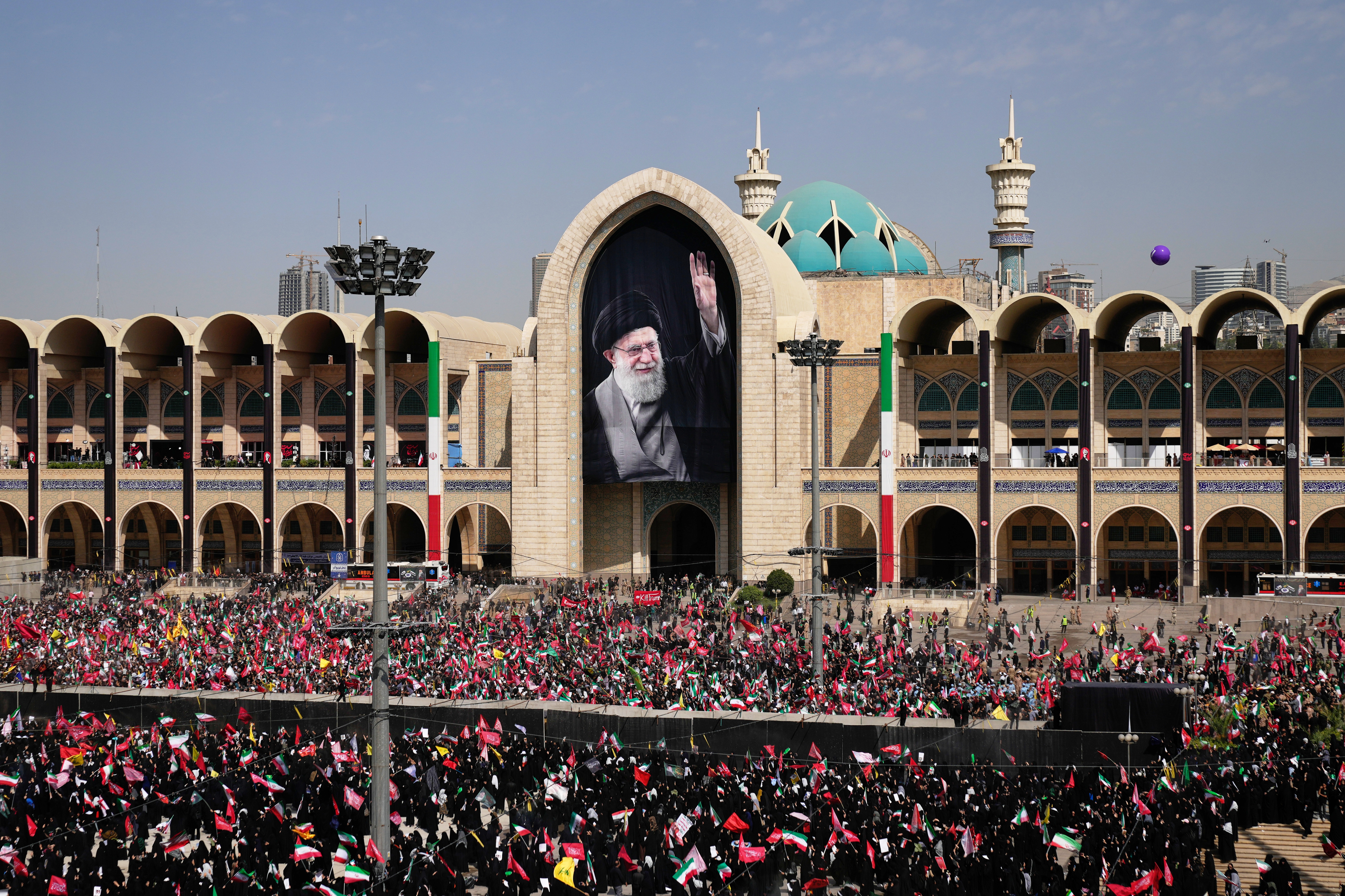Millions mourn Khamenei in Tehran amid historic funeral procession