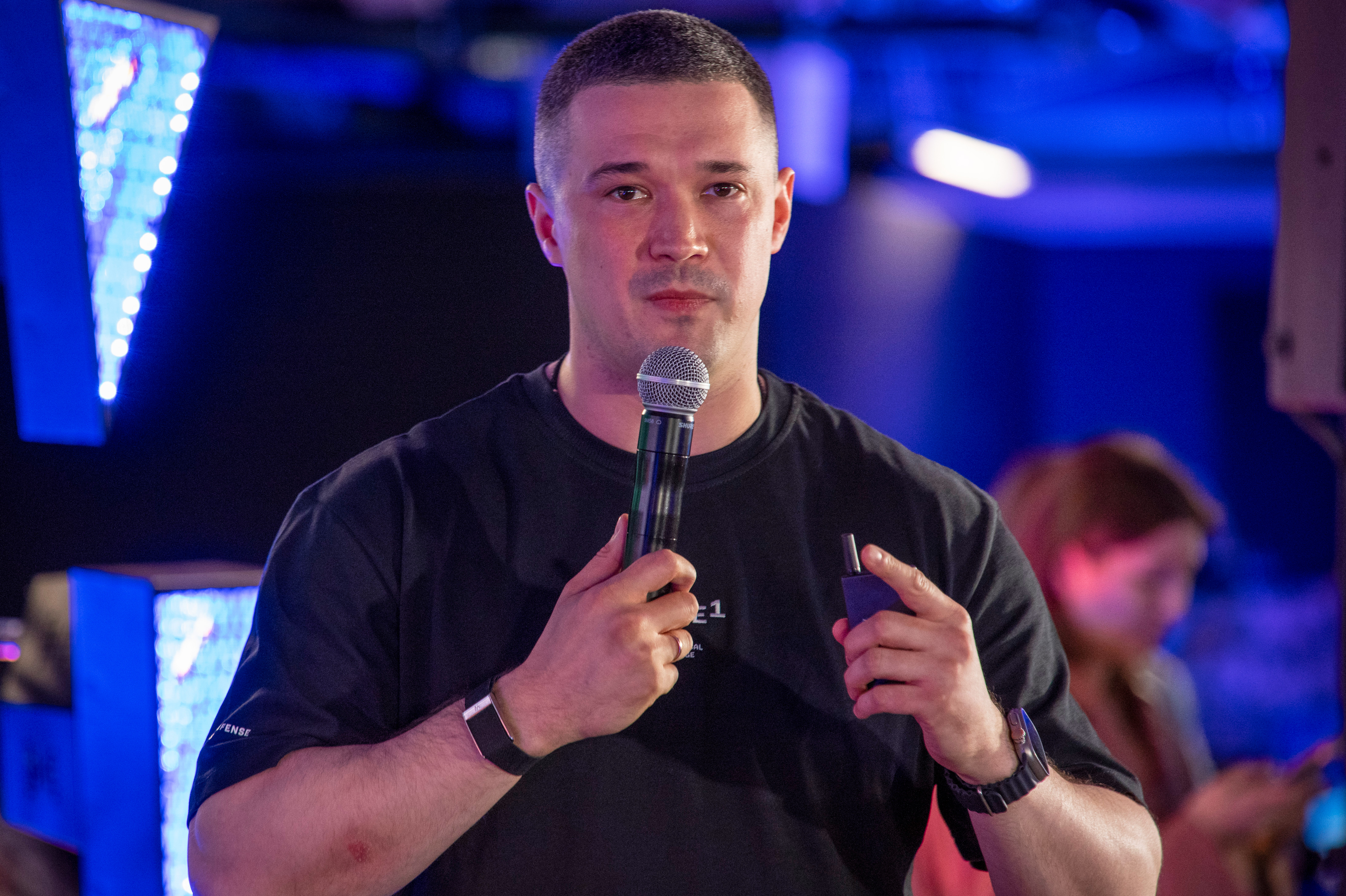 Outgoing Ukraine's Defense Minister Mykhailo Fedorov speaks during a briefing to journalists in Kyiv, Ukraine, Thursday, July 16, 2026. (AP Photo/Dan Bashakov)
