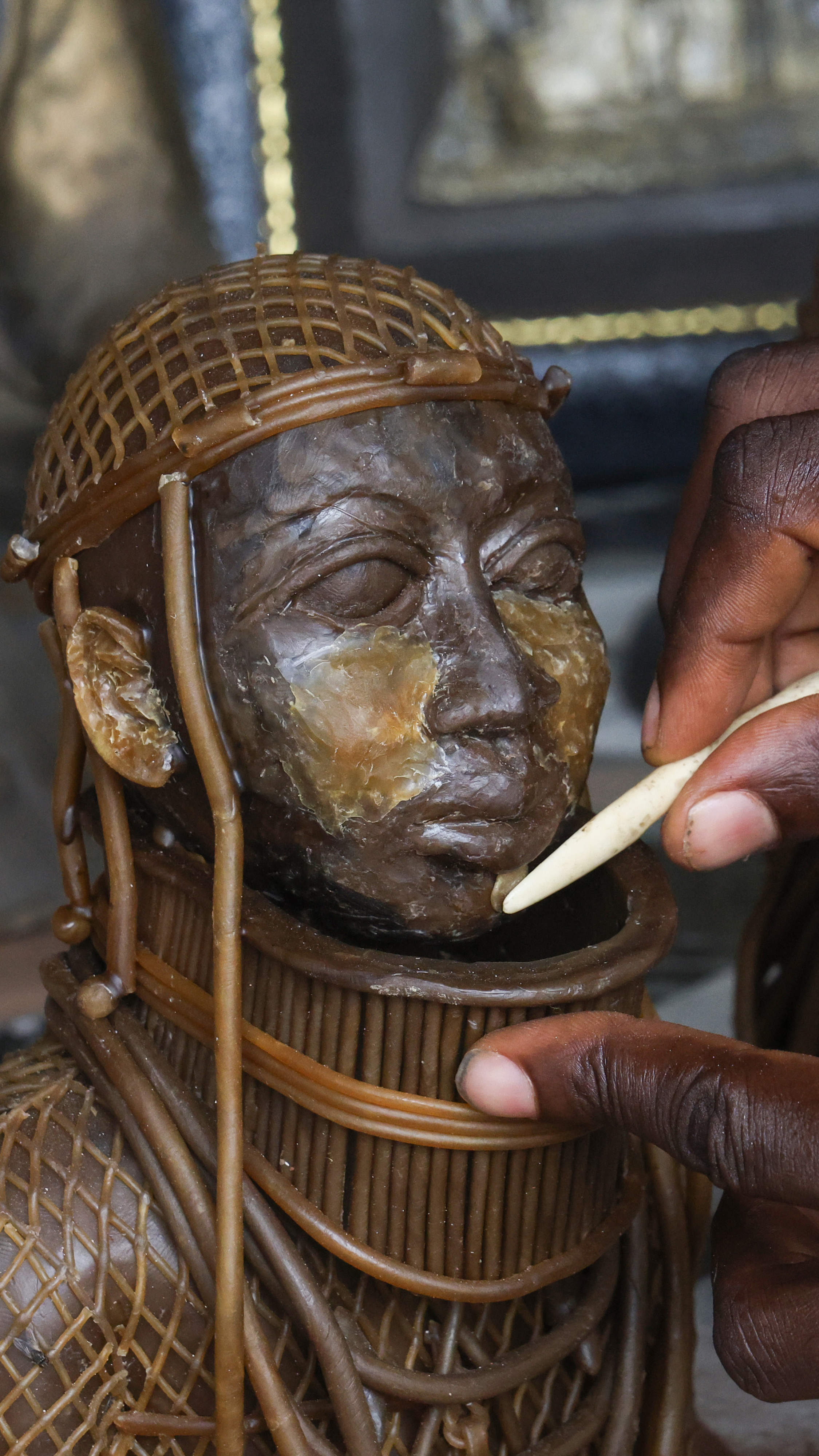 Precision defines the final stages of bronze casting