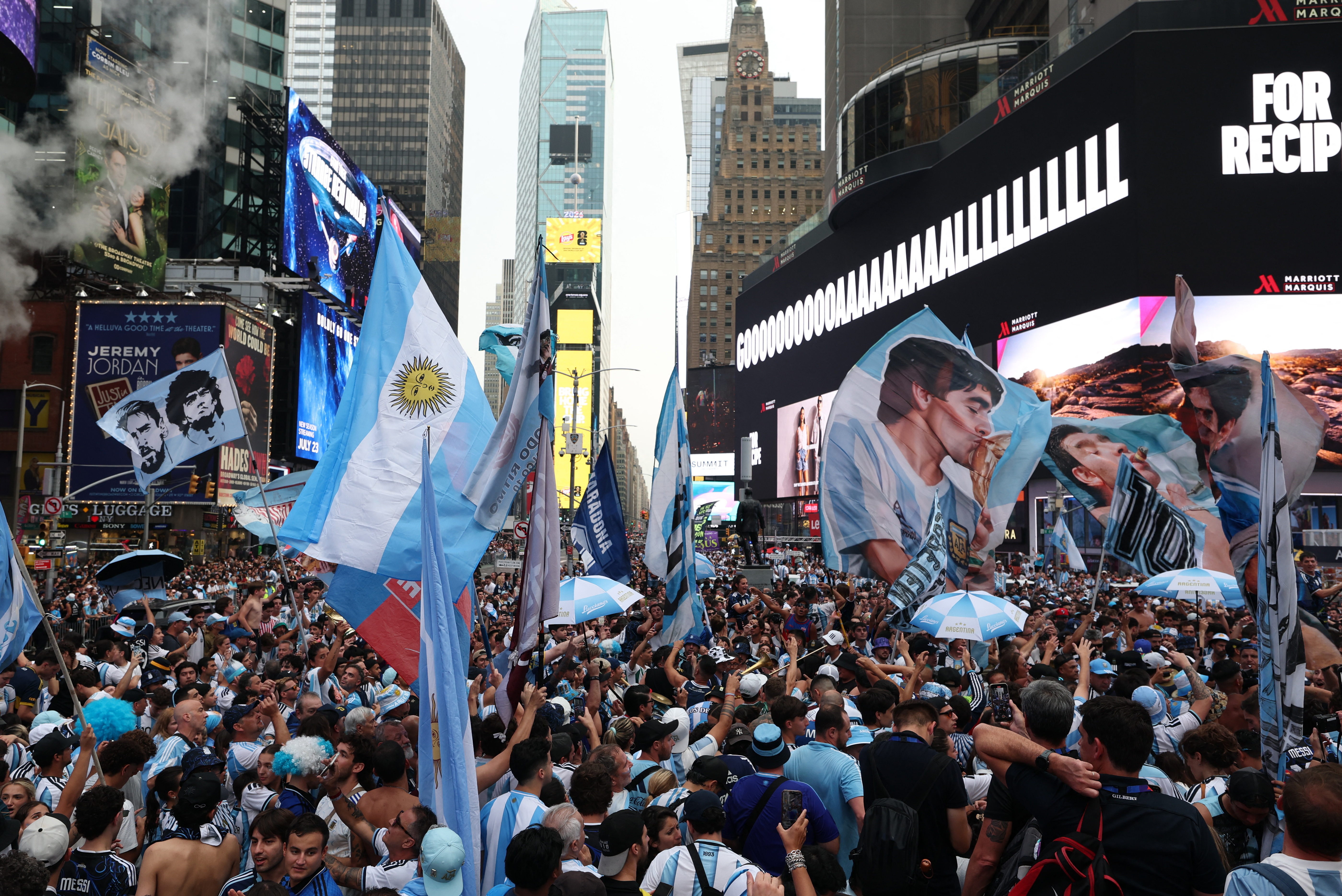 Argentina fans NYC