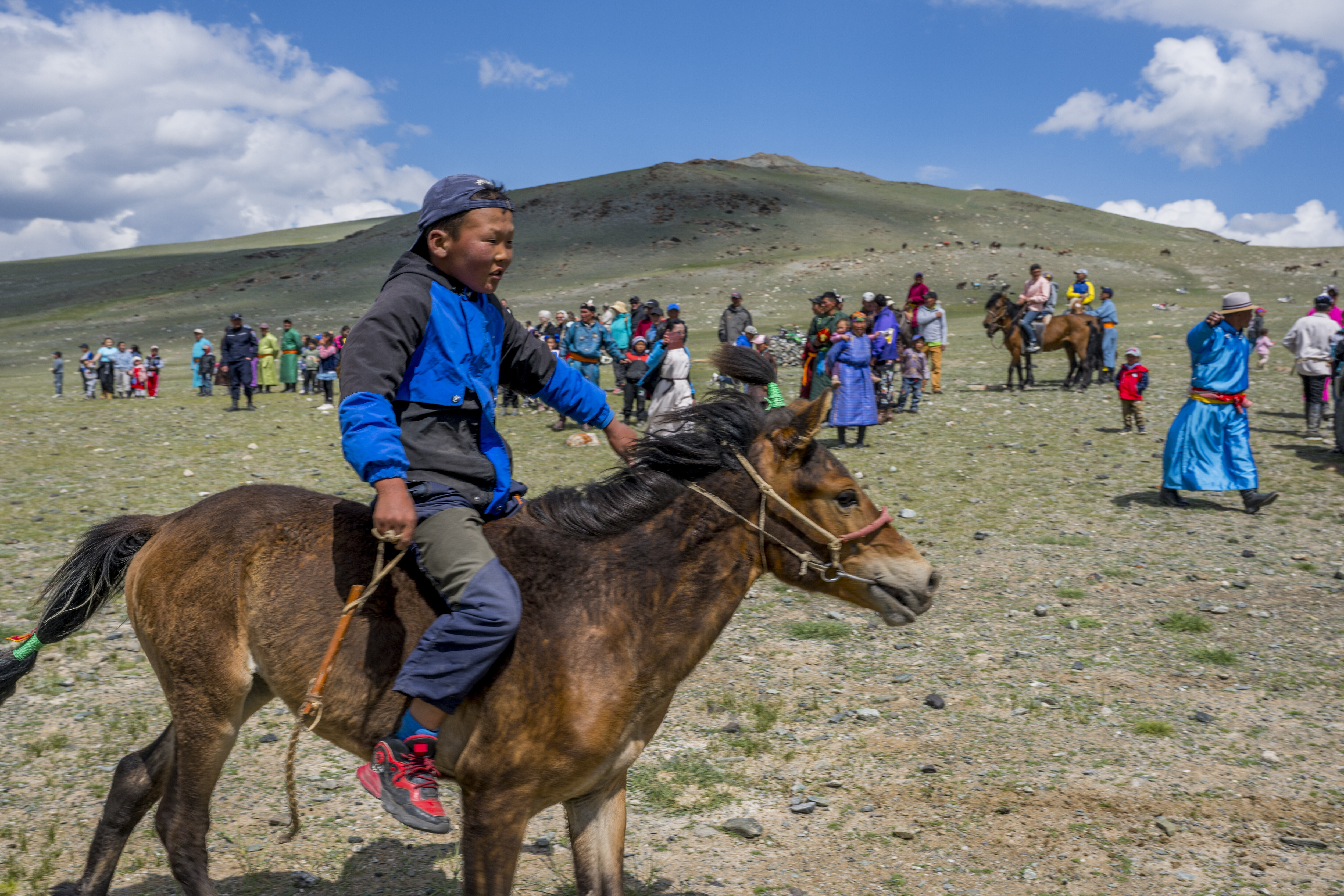 Children as young as five years old take part in races
