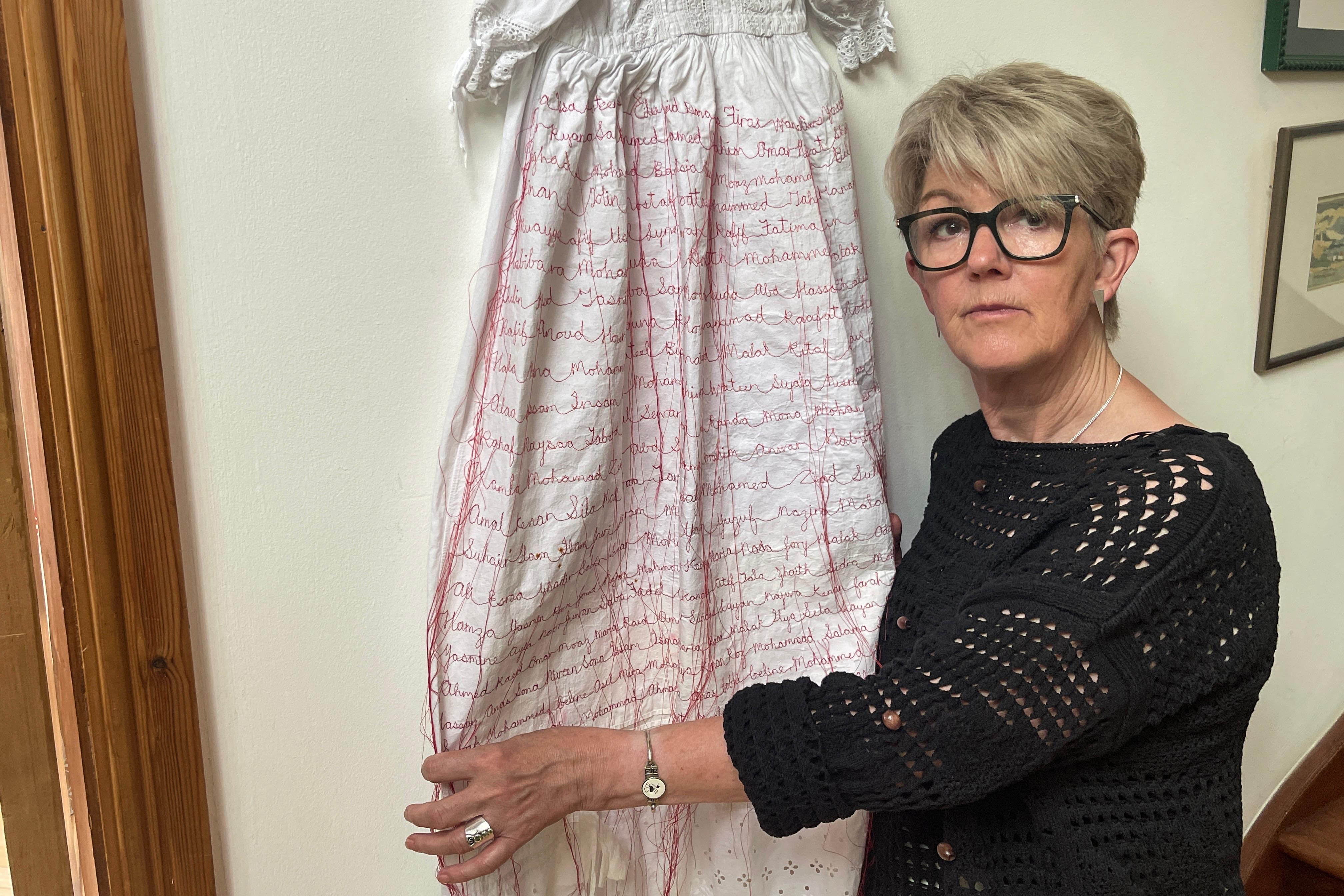 ‘I have to do something’: A Welsh artist honours Gaza’s child victims