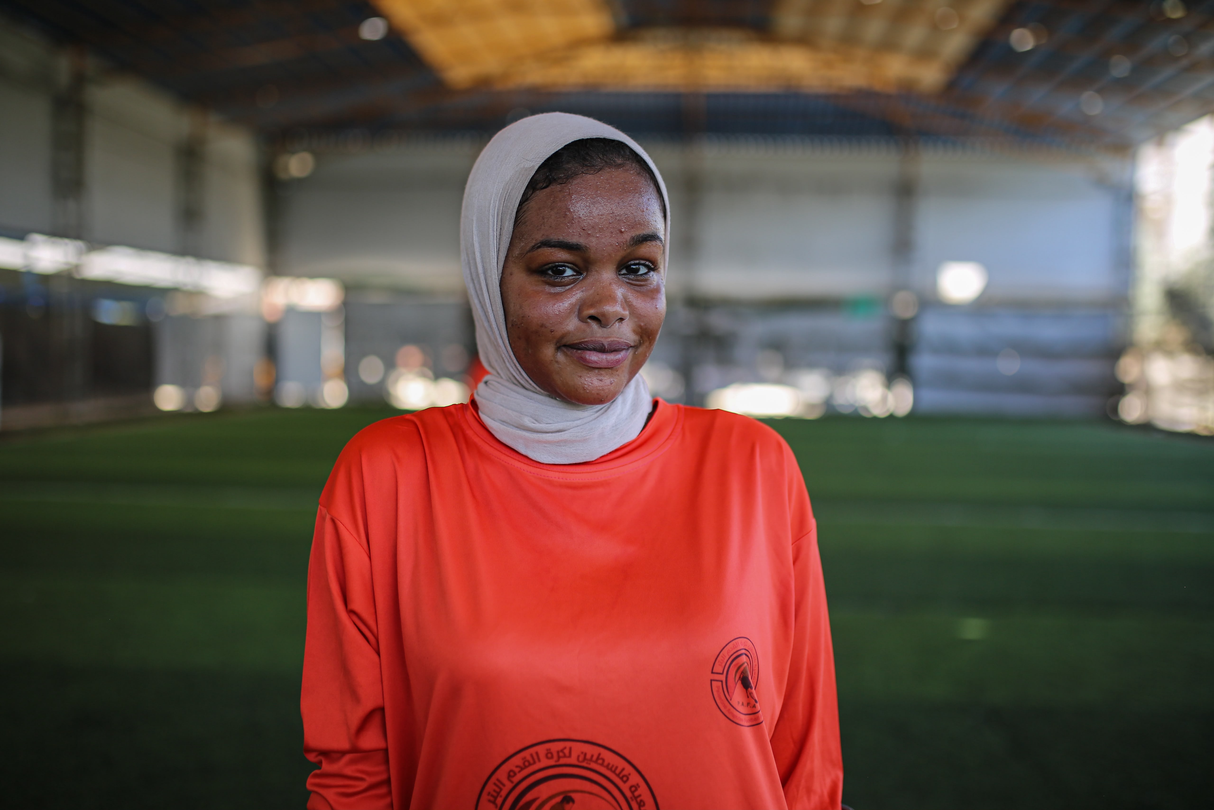 Farah Abu Qinas lost a leg in a 2024 air strike