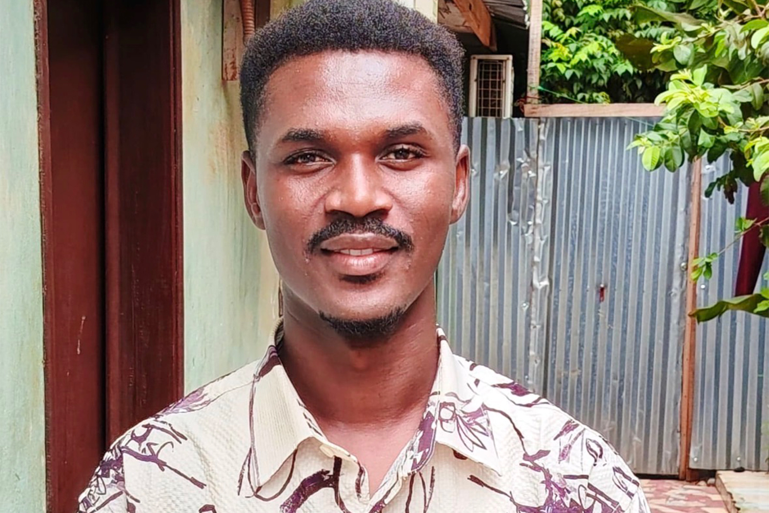 Gamar El-Shaikh is studying sociology at the University of Bangui after fleeing Sudan's war [Zeinab Mohammed Salih/Al Jazeera]