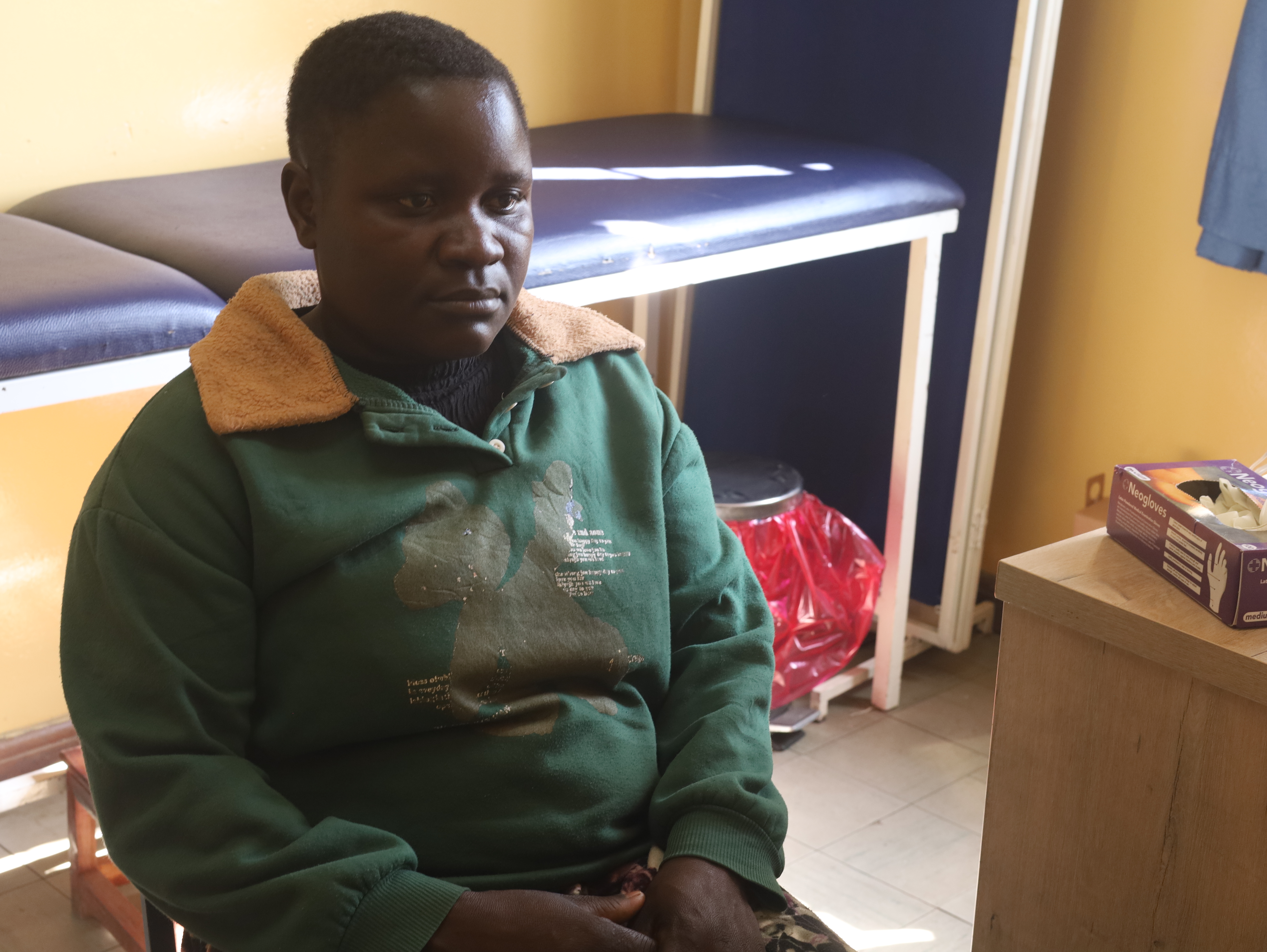 Proud Chimene in a telehealth centre in Nyazura, Zimbabwe (Farai Shawn Matiashe:Al Jazeera)-1784812427