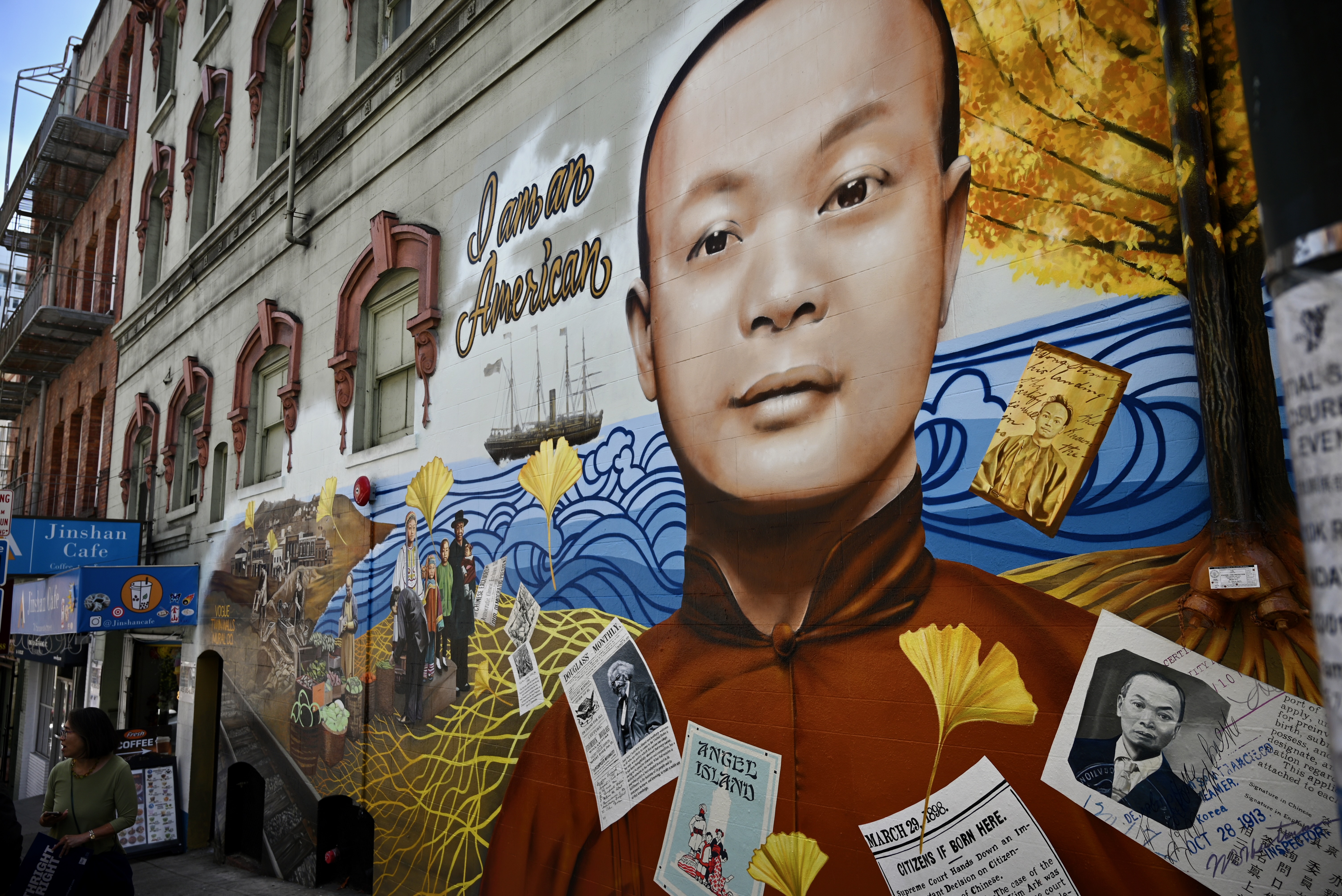Mural of Wong Kim Ark
