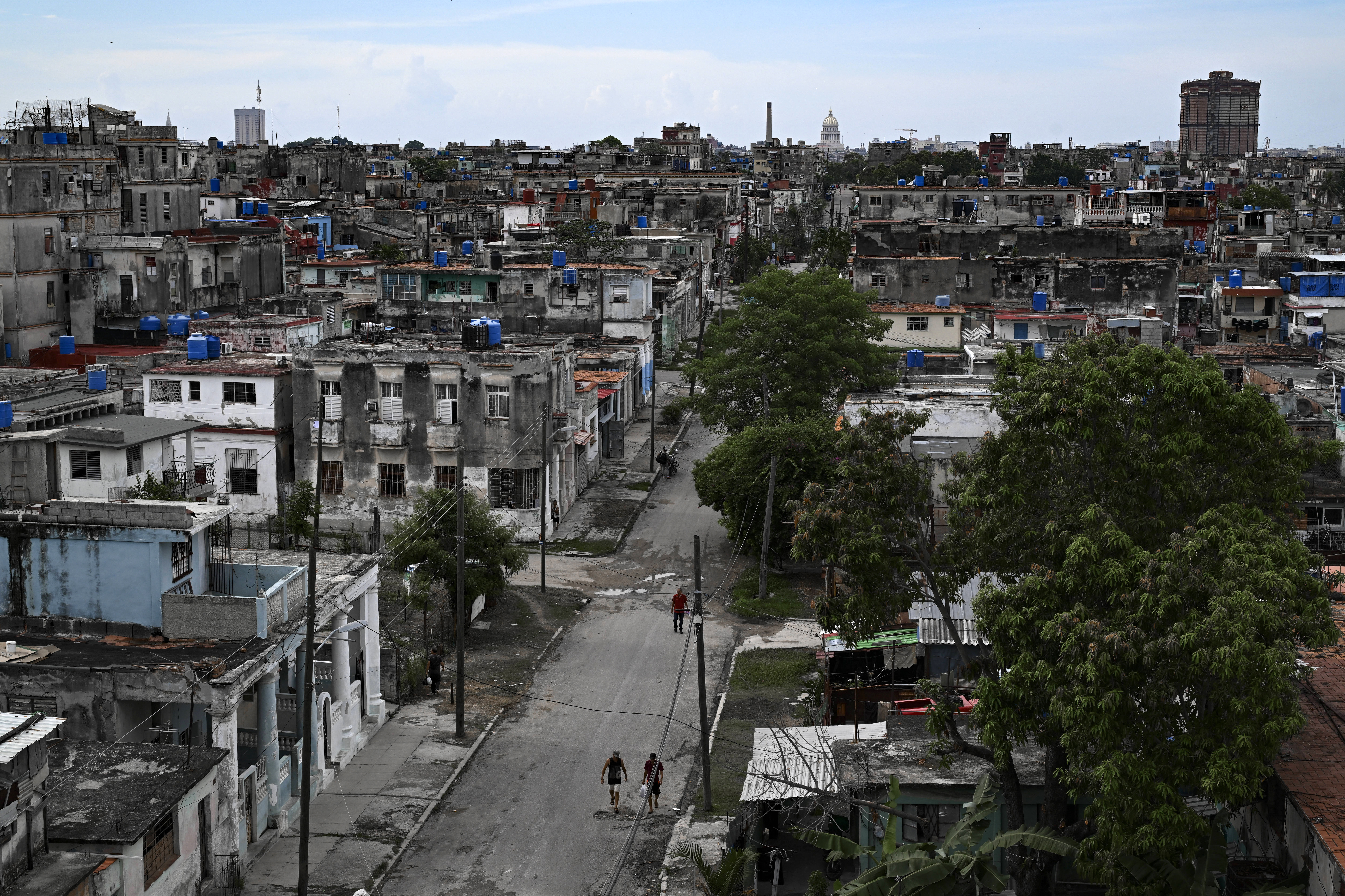 A general view of Havana is seen during a nationwide blackout on July 6, 2026.