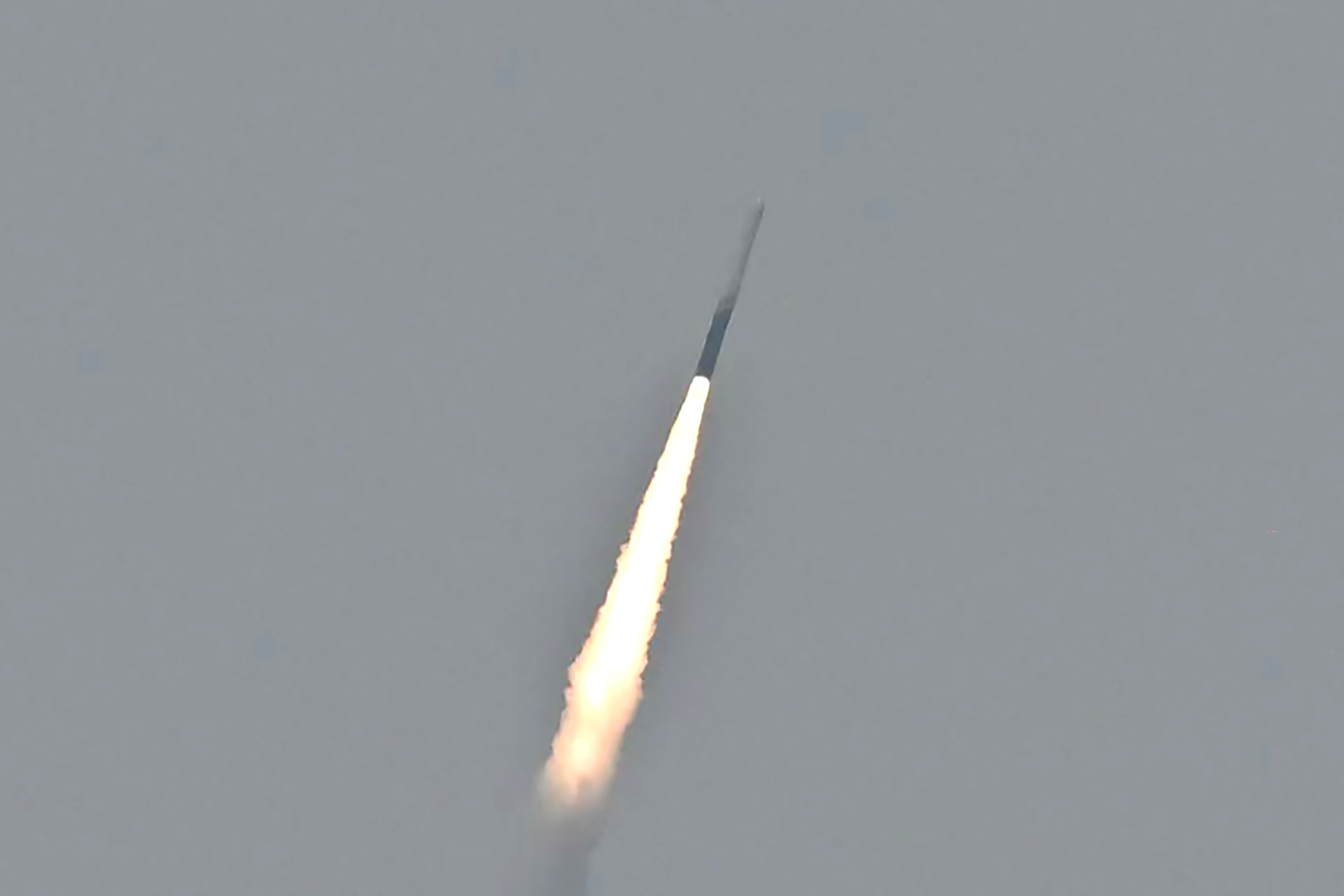 India's Skyroot Aerospace orbital rocket Vikram-1 blasts off from the Satish Dhawan Space Centre in Andhra Pradesh's Sriharikota on July 18, 2026. (Photo by R.Satish BABU / AFP)
