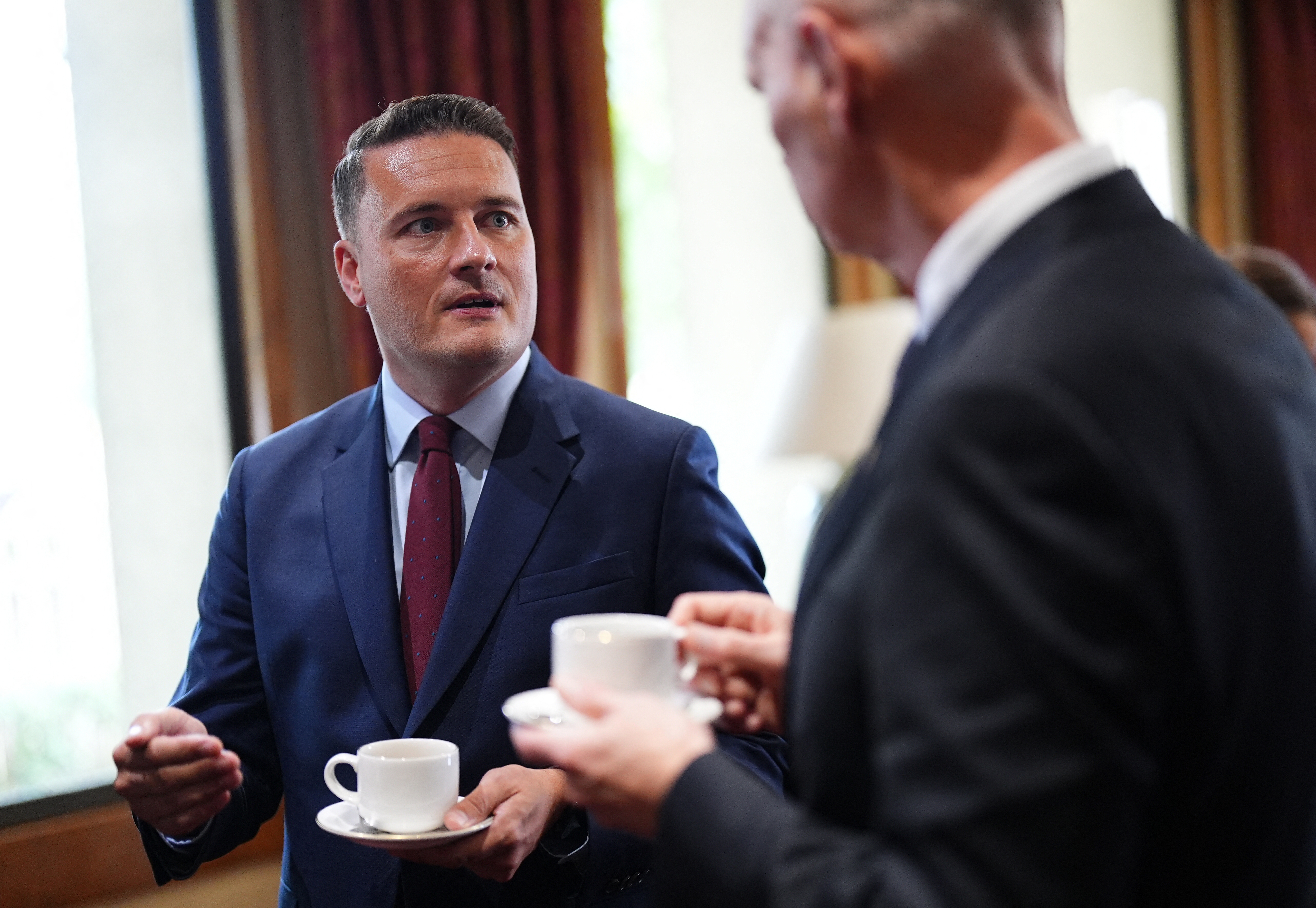 Britain's Defence Secretary Wes Streeting attends the Global Combat Air Programme (GCAP), at Wellington Barracks in London on July 21, 2026.