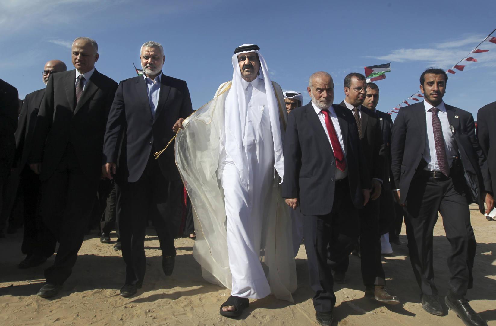 Emir Sheikh Hamad Bin Khalifa Al Thani in Palestine
