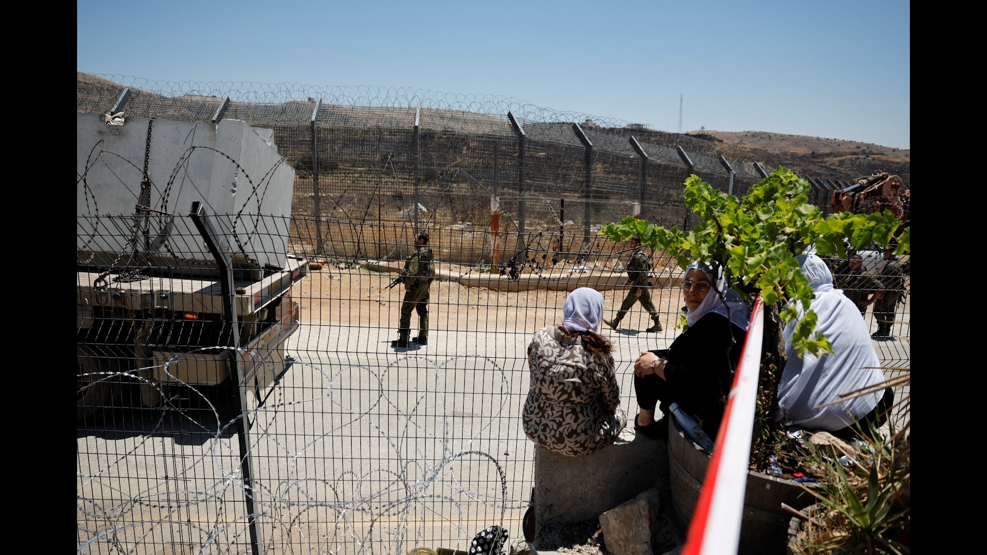 Occupied golan border