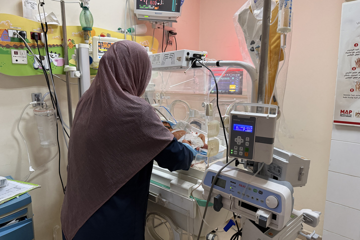 Hospitals in Gaza have been badly hit by an energy crisis [Eman Abu Zayed/Al Jazeera]