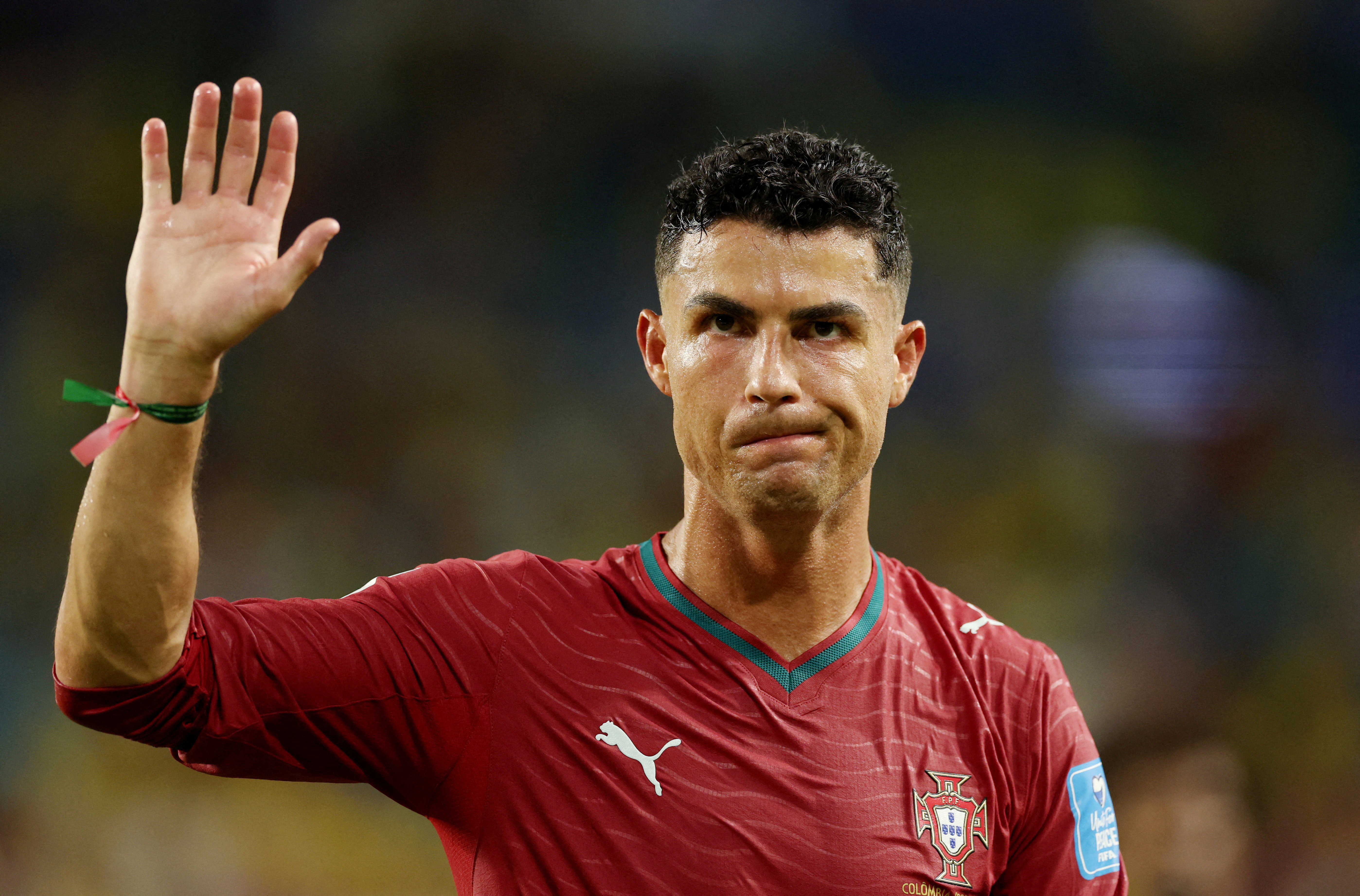 Soccer Football - FIFA World Cup 2026 - Group K - Colombia v Portugal - Miami Stadium, Miami Gardens, Florida, U.S. - June 27, 2026 Portugal's Cristiano Ronaldo acknowledges fans after the match as Portugal qualify for the knockout stages of the World Cup REUTERS/Paul Childs TPX IMAGES OF THE DAY