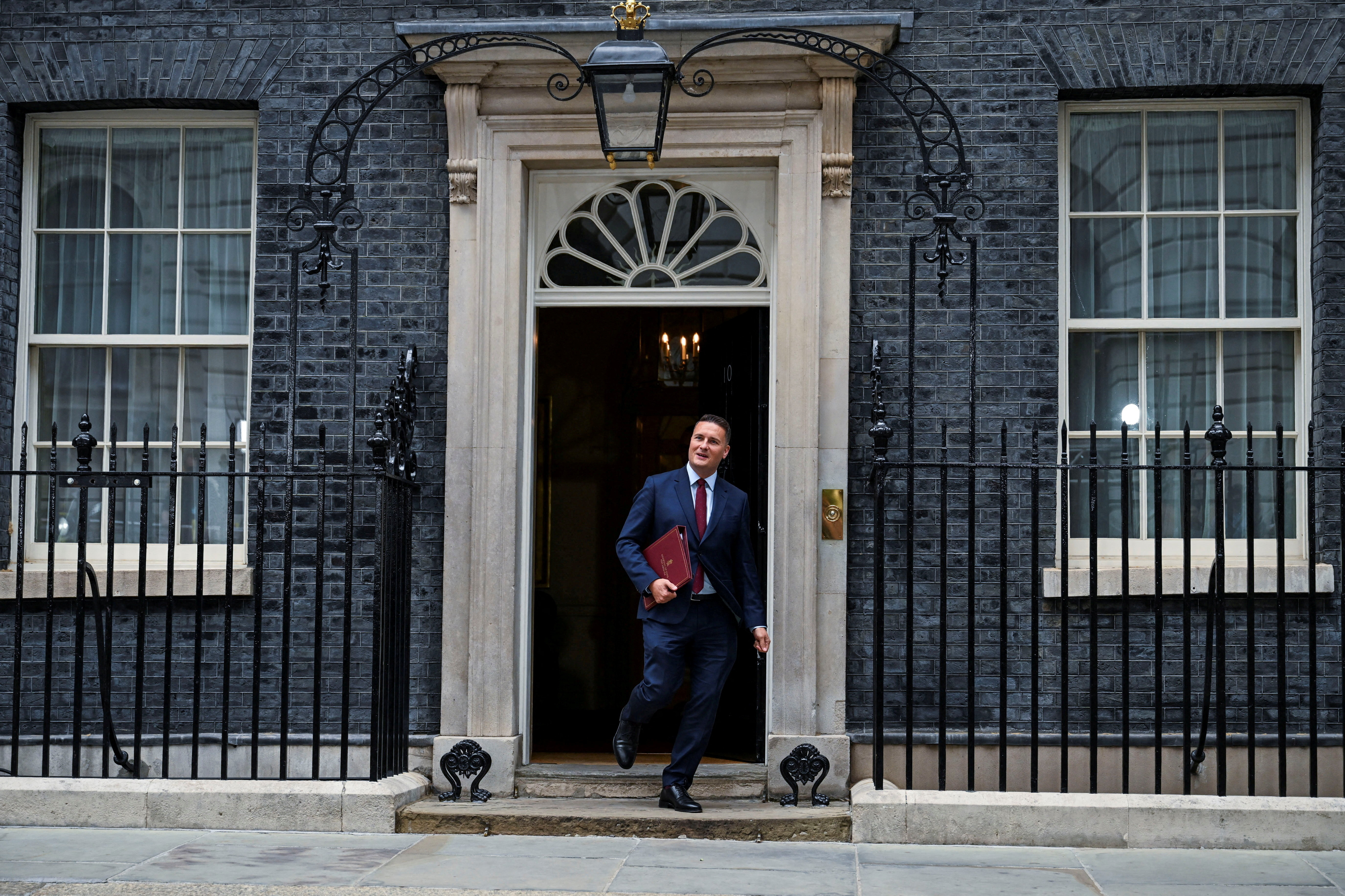 Britain's Defence Secretary Wes Streeting walks following the first cabinet meeting with British Prime Minister Andy Burnham at 10 Downing Street, in London, Britain, July 21, 2026. REUTERS/Chris J Ratcliffe TPX IMAGES OF THE DAY