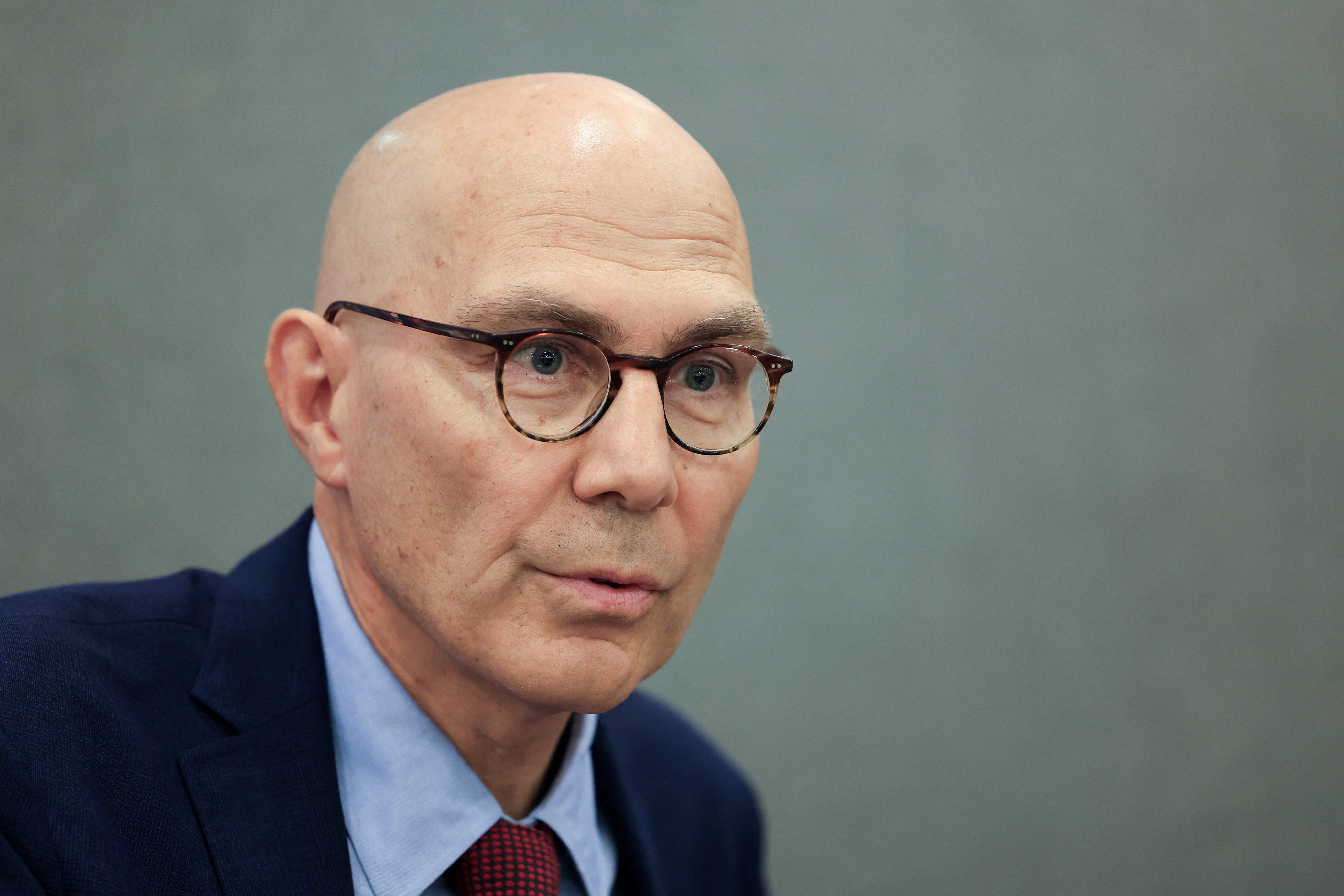 United Nations High Commissioner for Human Rights Volker Turk holds a press conference in Beirut, Lebanon, July 27, 2026. REUTERS/Mohamed Azakir
