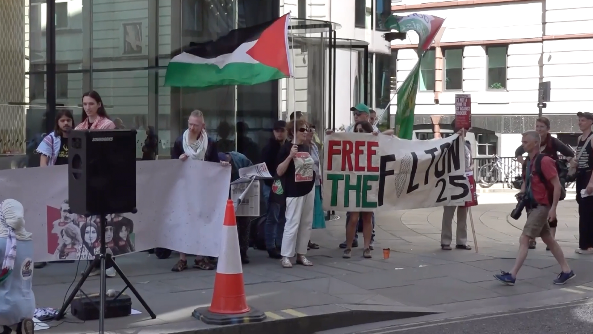 Pro-Palestine protesters rally for 'Filton 25’ activists at UK court