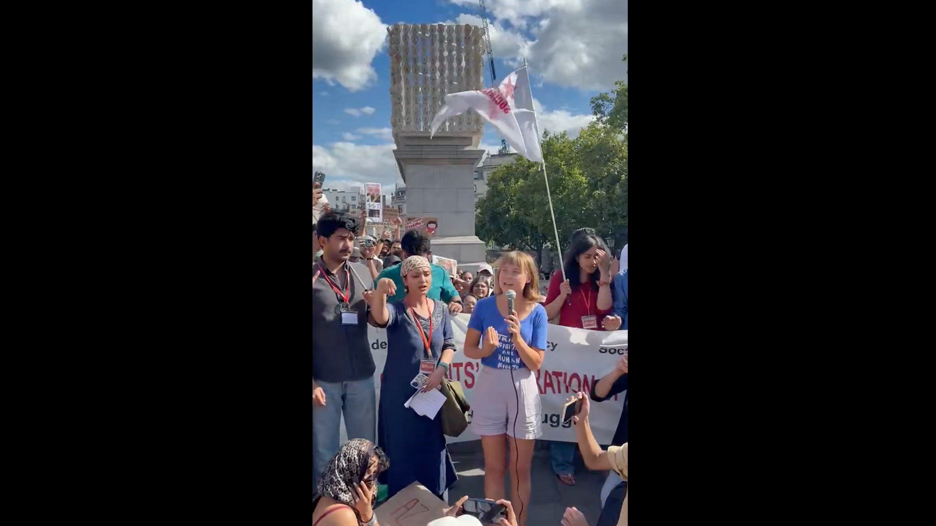 Greta Thunberg joins London rally in support of Indian students