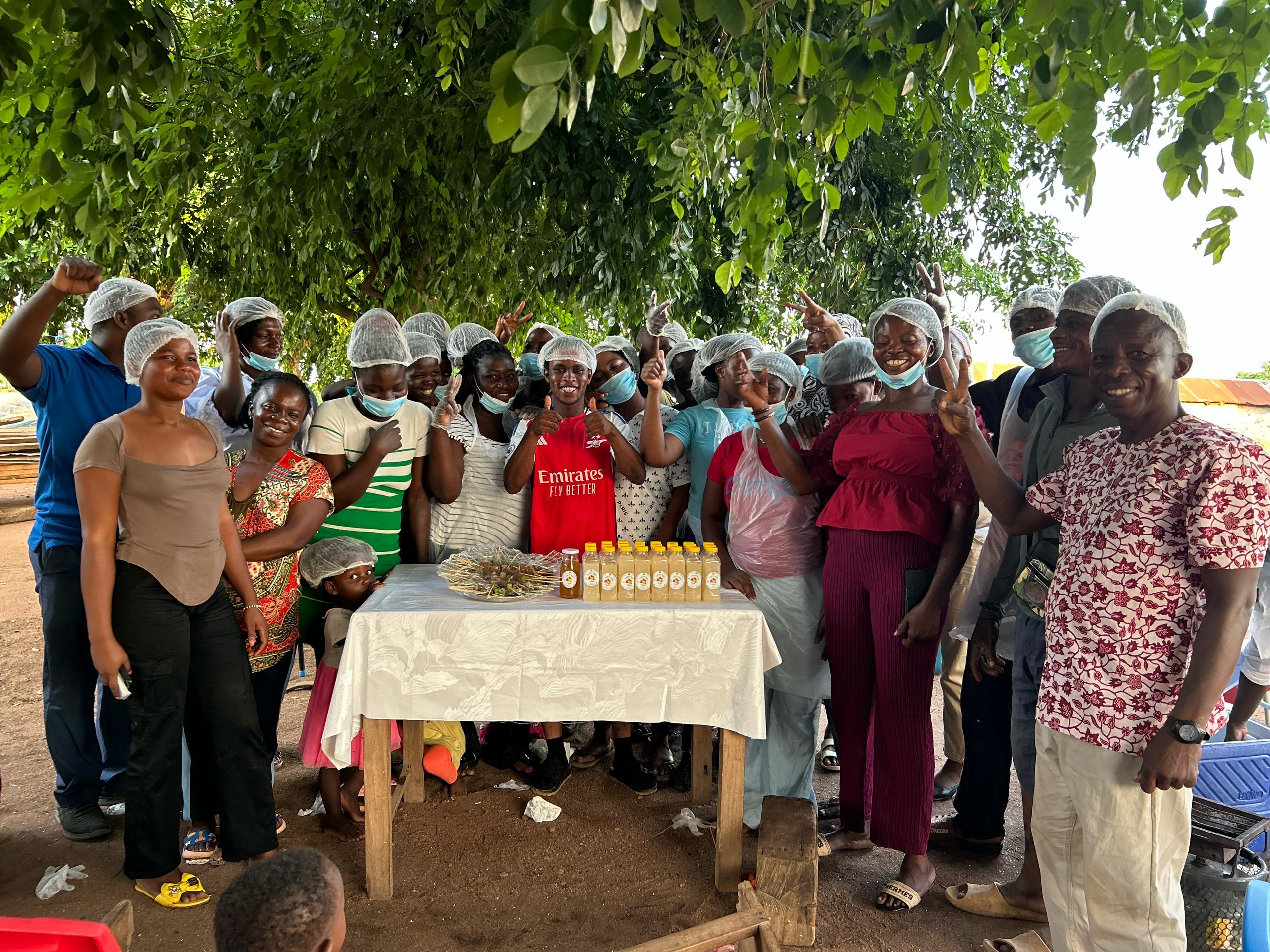 Cashew apples are processed into juice and other products in Ghana as researchers seek to reduce waste and expand value-added production [Courtesy: CSIR Ghana]