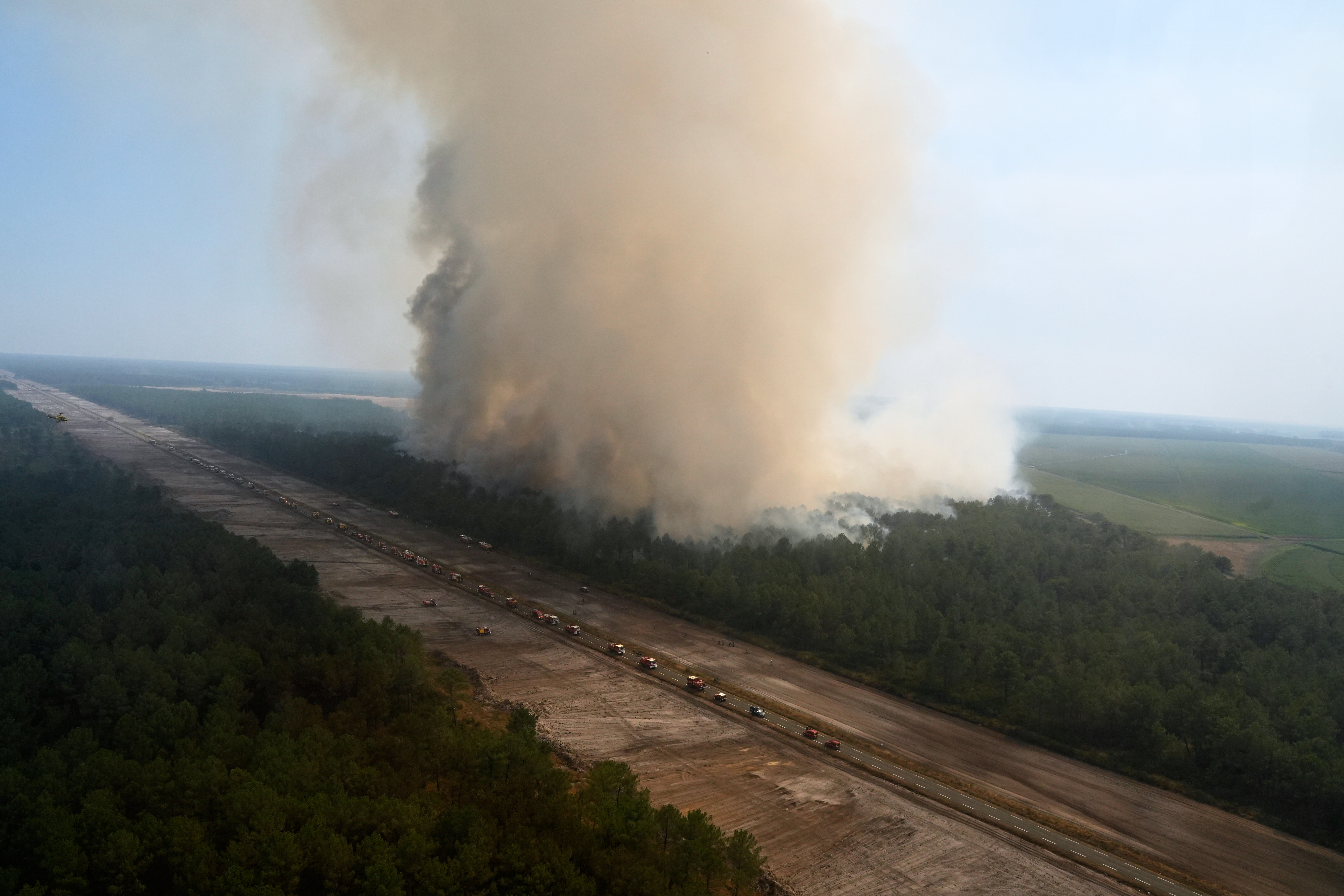 Wildfires rage in France and Spain, forcing mass evacuations