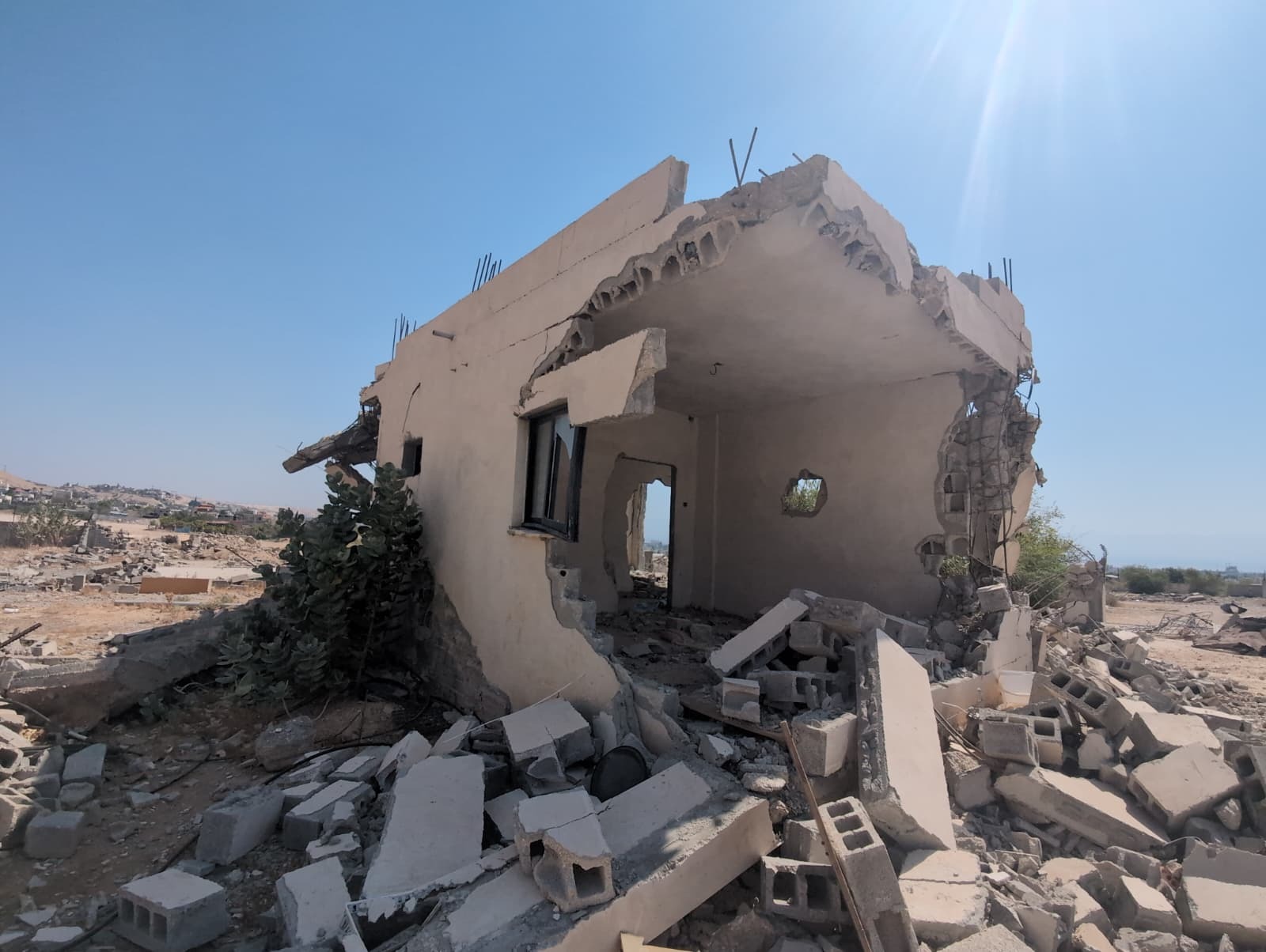 Destroyed home in the Bedouin community in Ein al-Duyuk [Courtesy of Unarmed Civilian Protection in Palestine]
