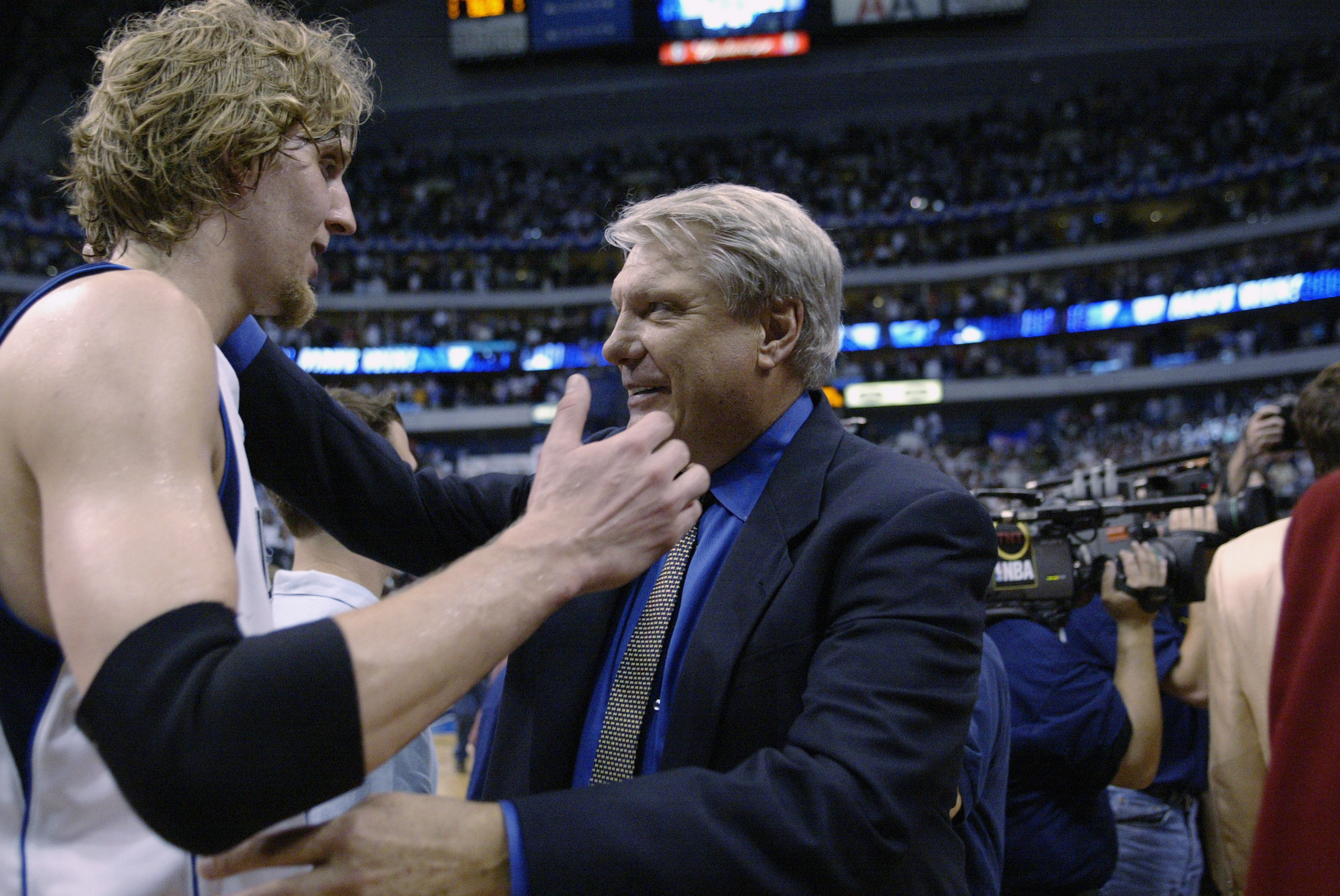 Don Nelson coached NBA star Dirk Nowitzki for six seasons from 1998–99 through 2003–04 with the Dallas Mavericks