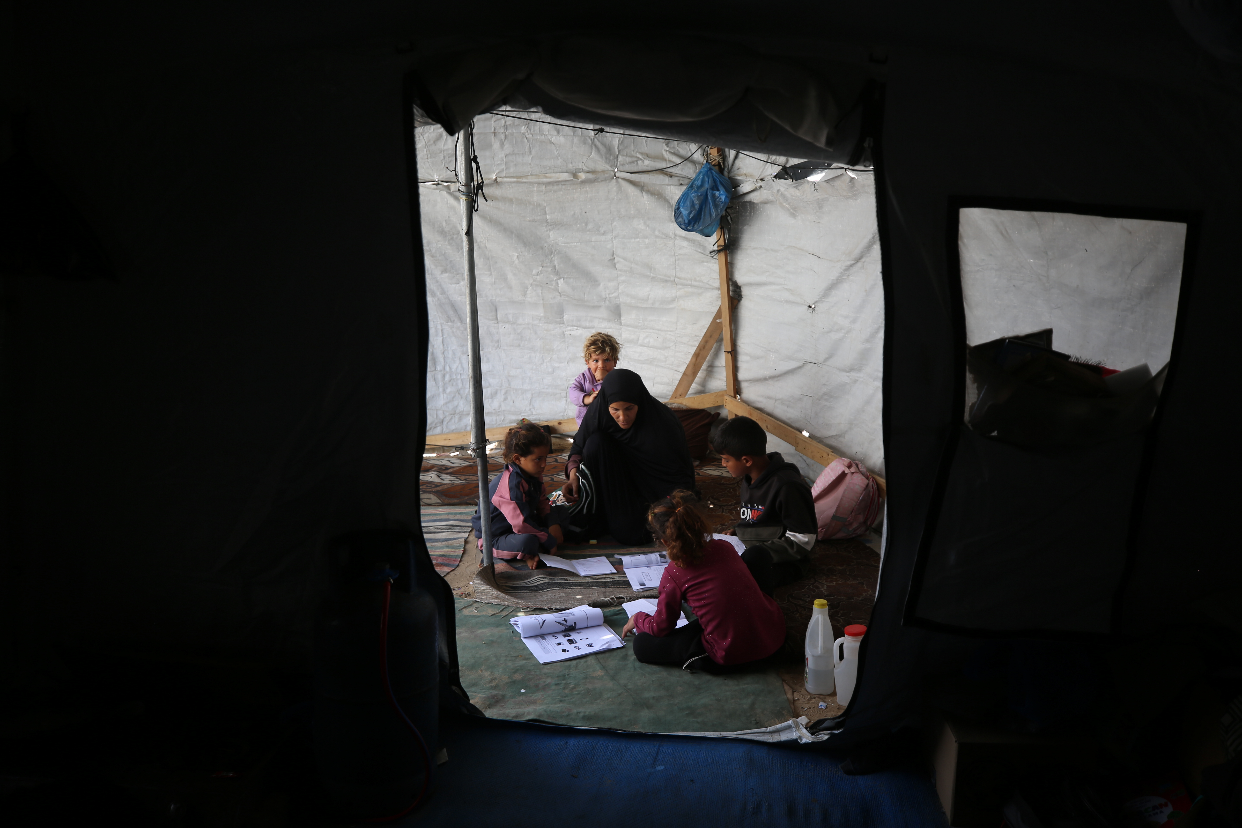 Mona al-Masri spends every day trying to provide for her children