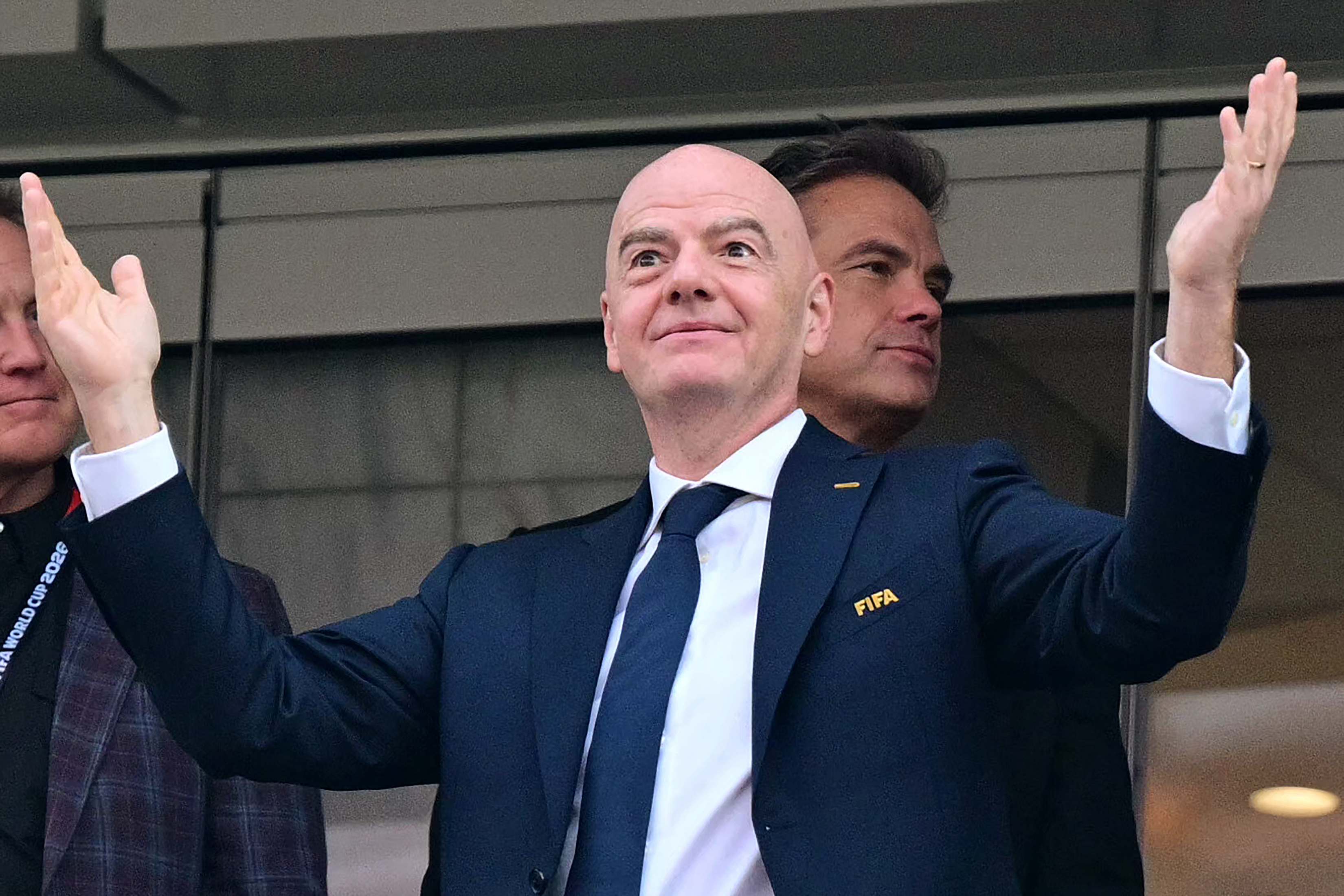 FIFA president Gianni Infantino reacts during a 2026 World Cup Group football match at the Los Angeles Stadium in Inglewood on June 12, 2026 [Photo: AFP]