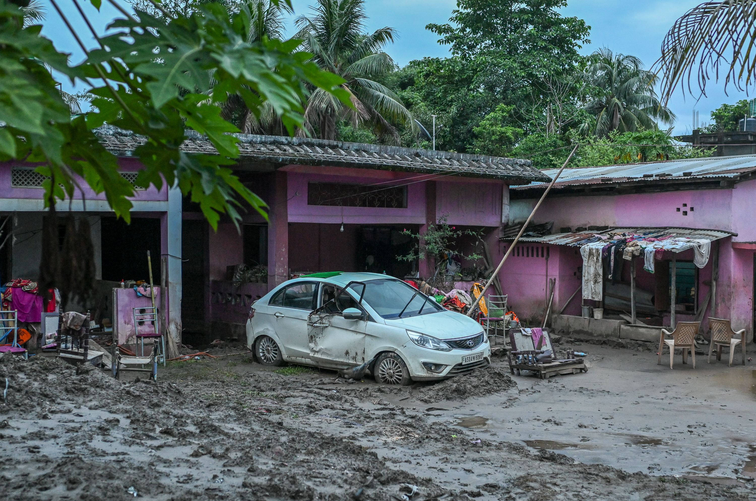 A car outside a home