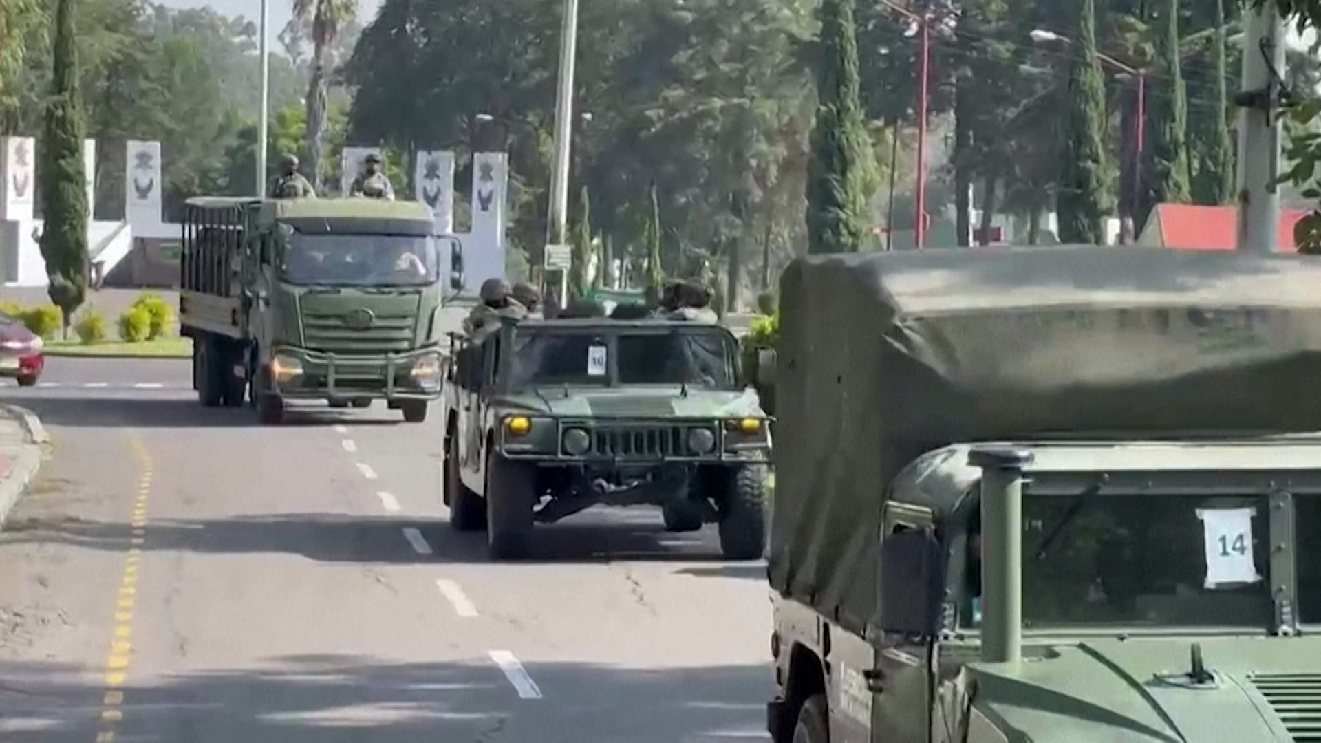 Mexican troops
