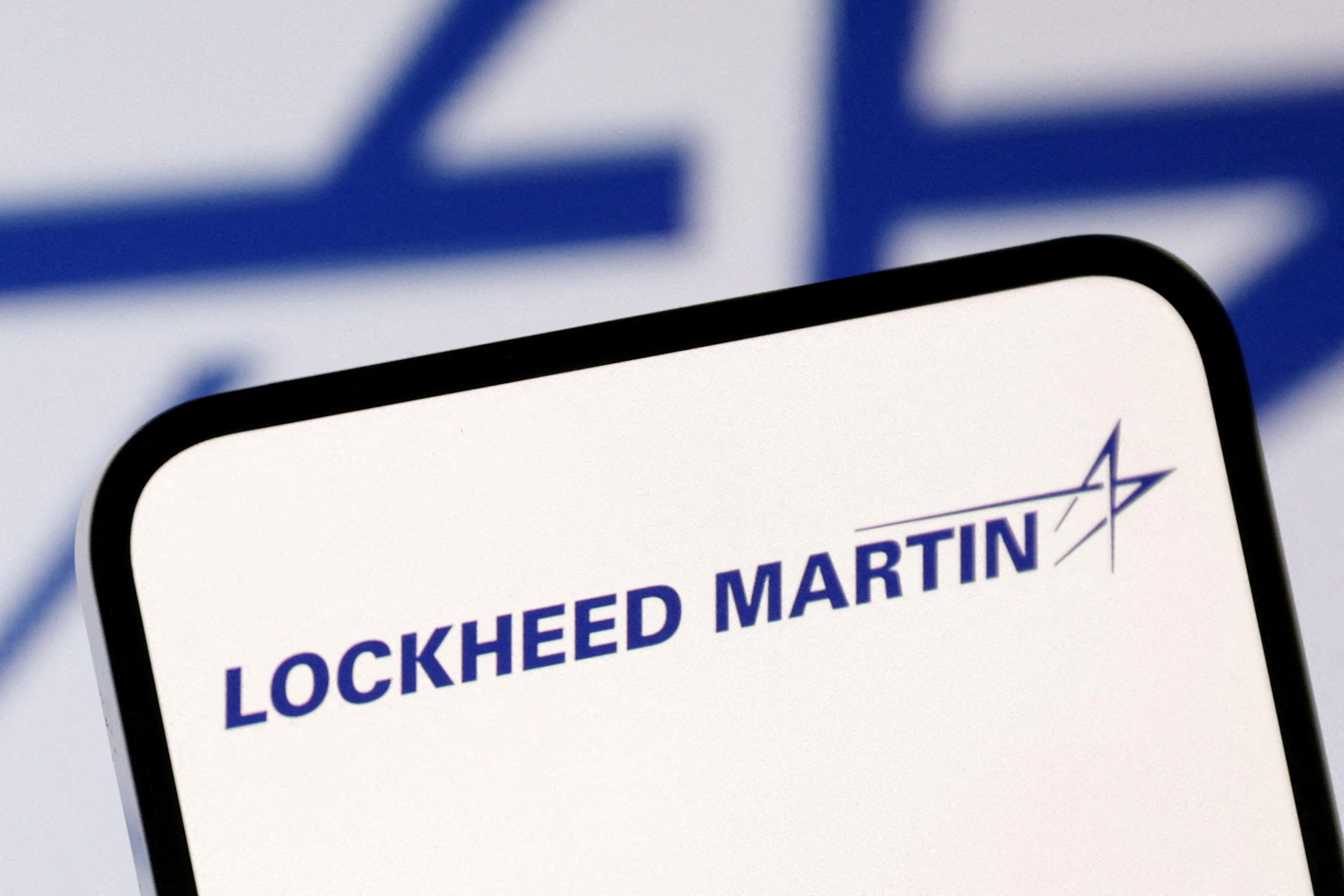 FILE PHOTO: Lockheed Martin logo is seen in this illustration taken July 26, 2025. REUTERS/Dado Ruvic/Illustration/File Photo/File Photo