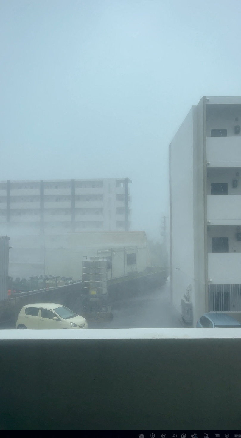 Strong winds and heavy rains caused by Typhoon Bavi, in Miyakojima, Okinawa Prefecture, Japan July 11, 2026 in this screen grab obtained from social media video. @kaito_73 via Instagram/via REUTERS THIS IMAGE HAS BEEN SUPPLIED BY A THIRD PARTY. MANDATORY CREDIT. NO RESALES. NO ARCHIVES. VERIFICATION - Buildings, parking lot and road layout matched archive and satellite images. - Date verified by original file metadata.