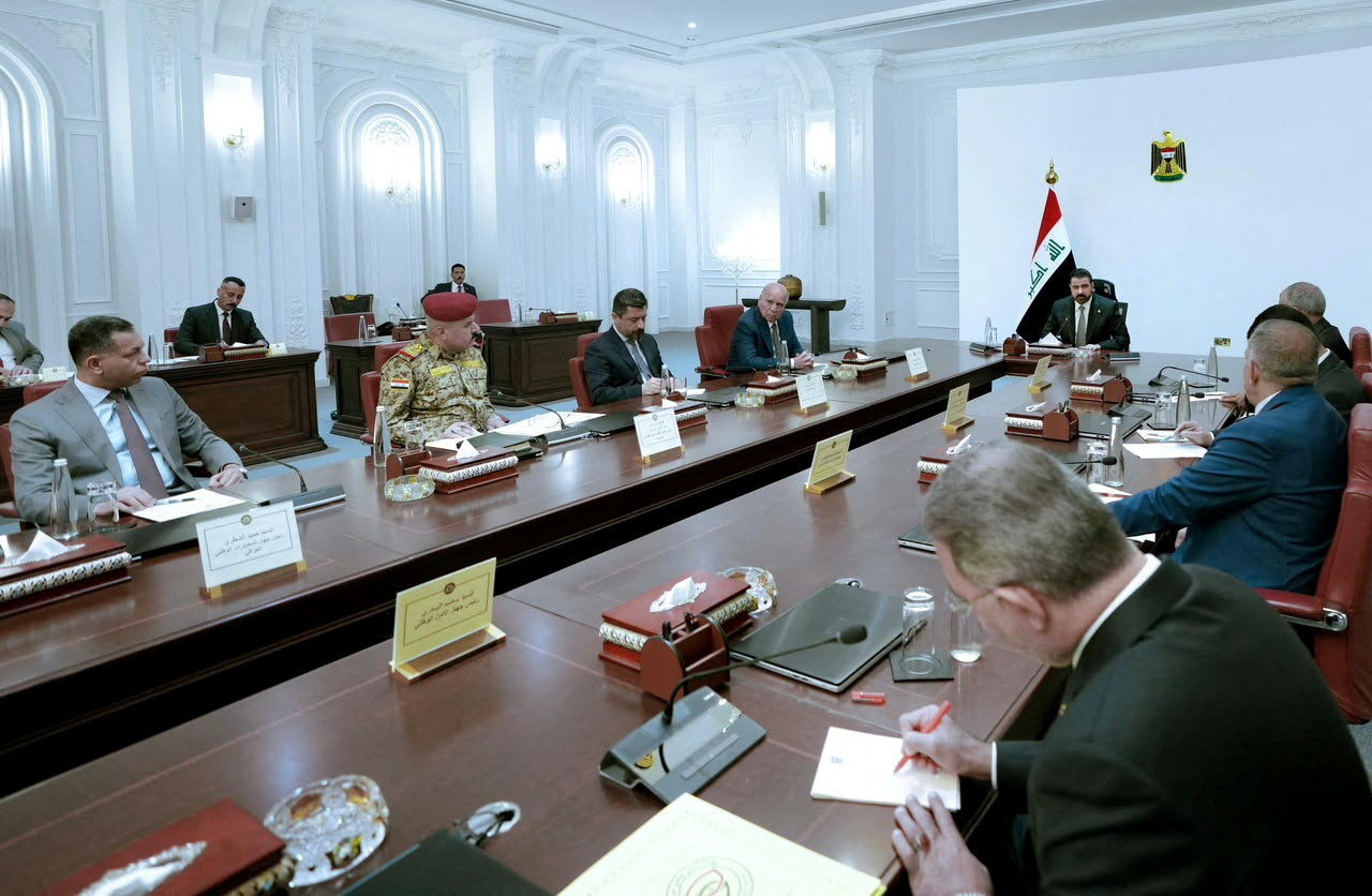 The Ministerial Council for National Security meets for an emergency meeting, chaired by Iraqi Prime Minister and the Commander-in-Chief of the Armed Forces, Ali Faleh Al-Zaidi, to discuss the latest security developments and the attack carried by the United States and Saudi Arabian air forces, Baghdad, Iraq, July 29, 2026. Media Office of the Prime Minister/Handout via REUTERS THIS IMAGE HAS BEEN SUPPLIED BY A THIRD PARTY