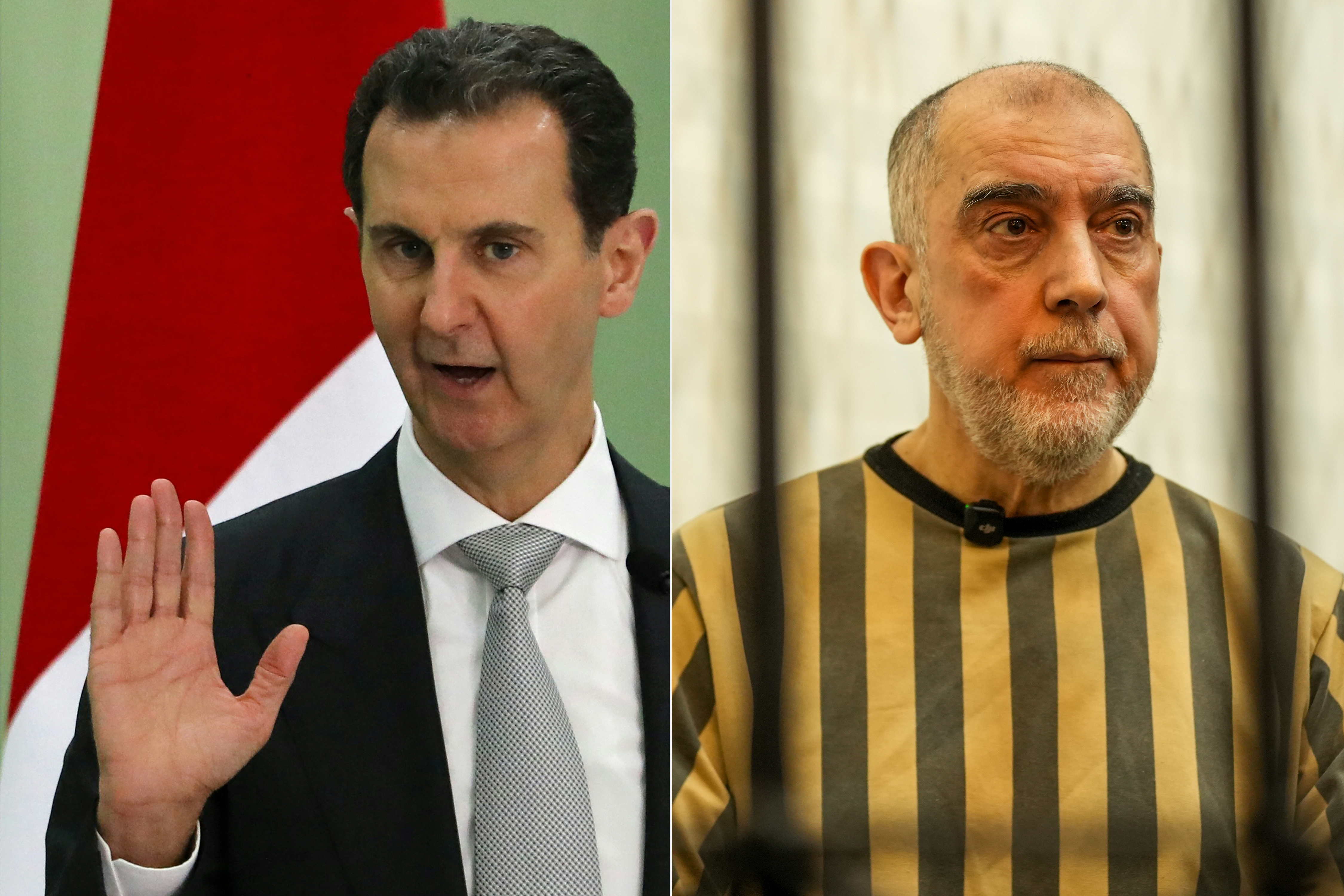 Bashar al-Assad and Atef Najib