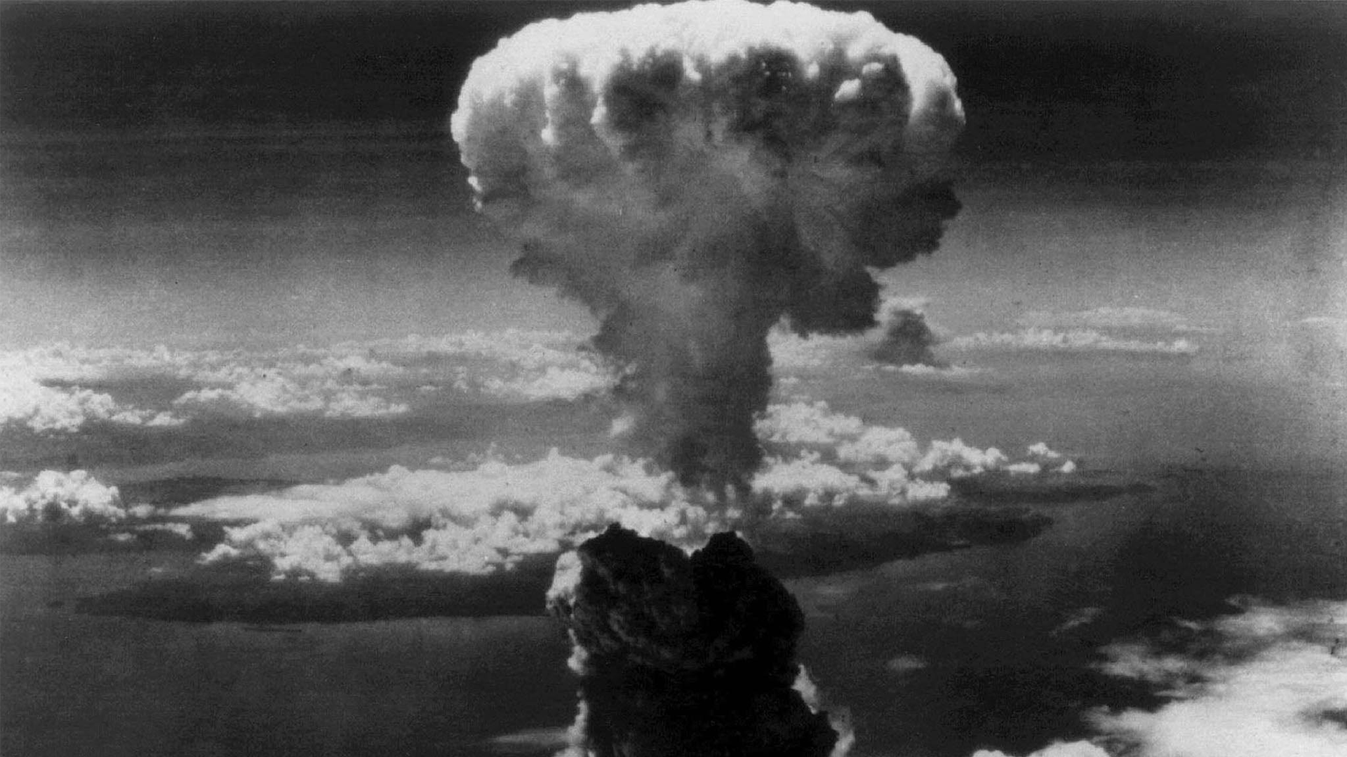 File photo: Smoke billows over Nagasaki, Japan after the atomic bomb was dropped on the city on August 9, 1945.